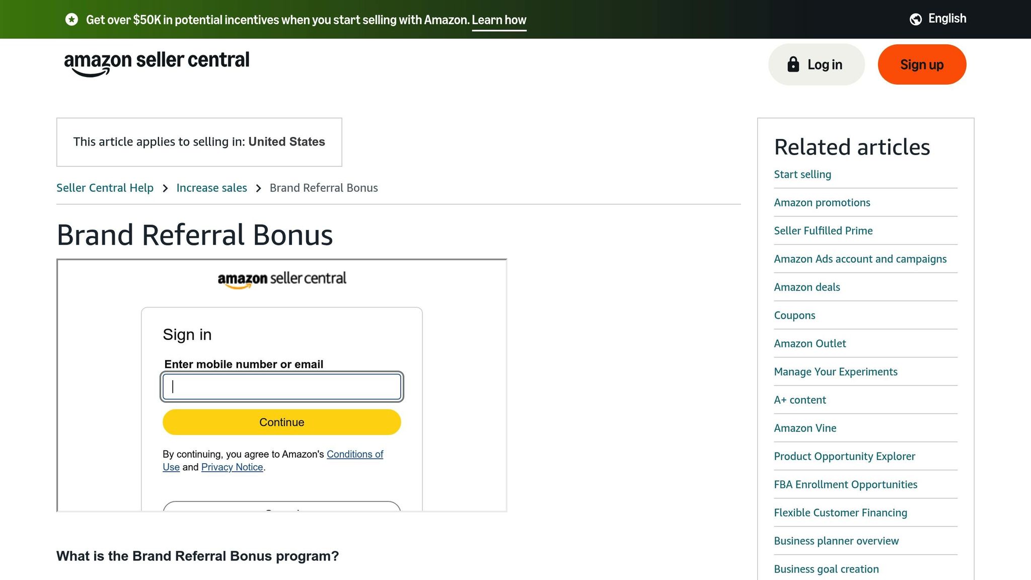 Brand Referral Bonus