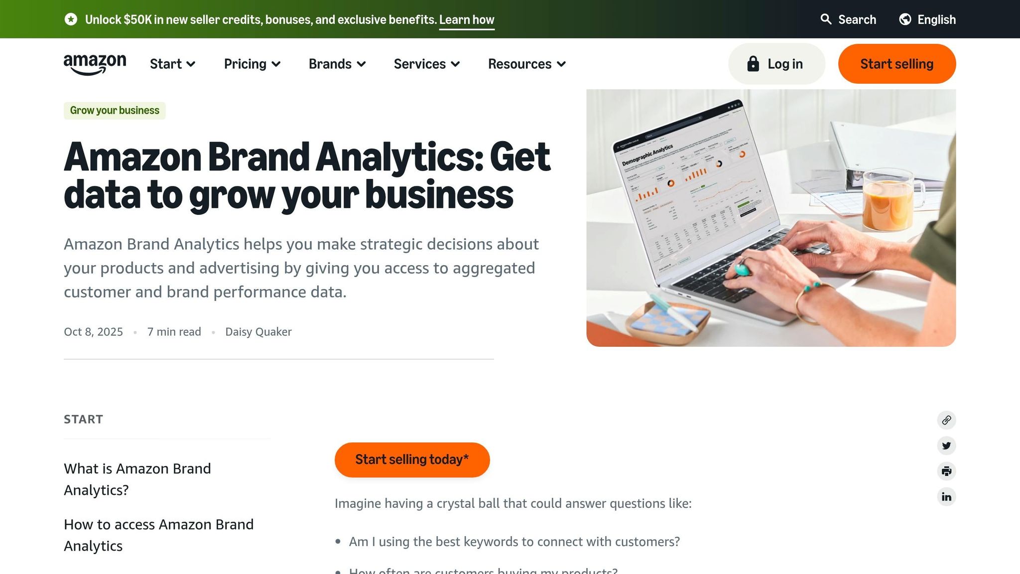 Amazon Brand Analytics