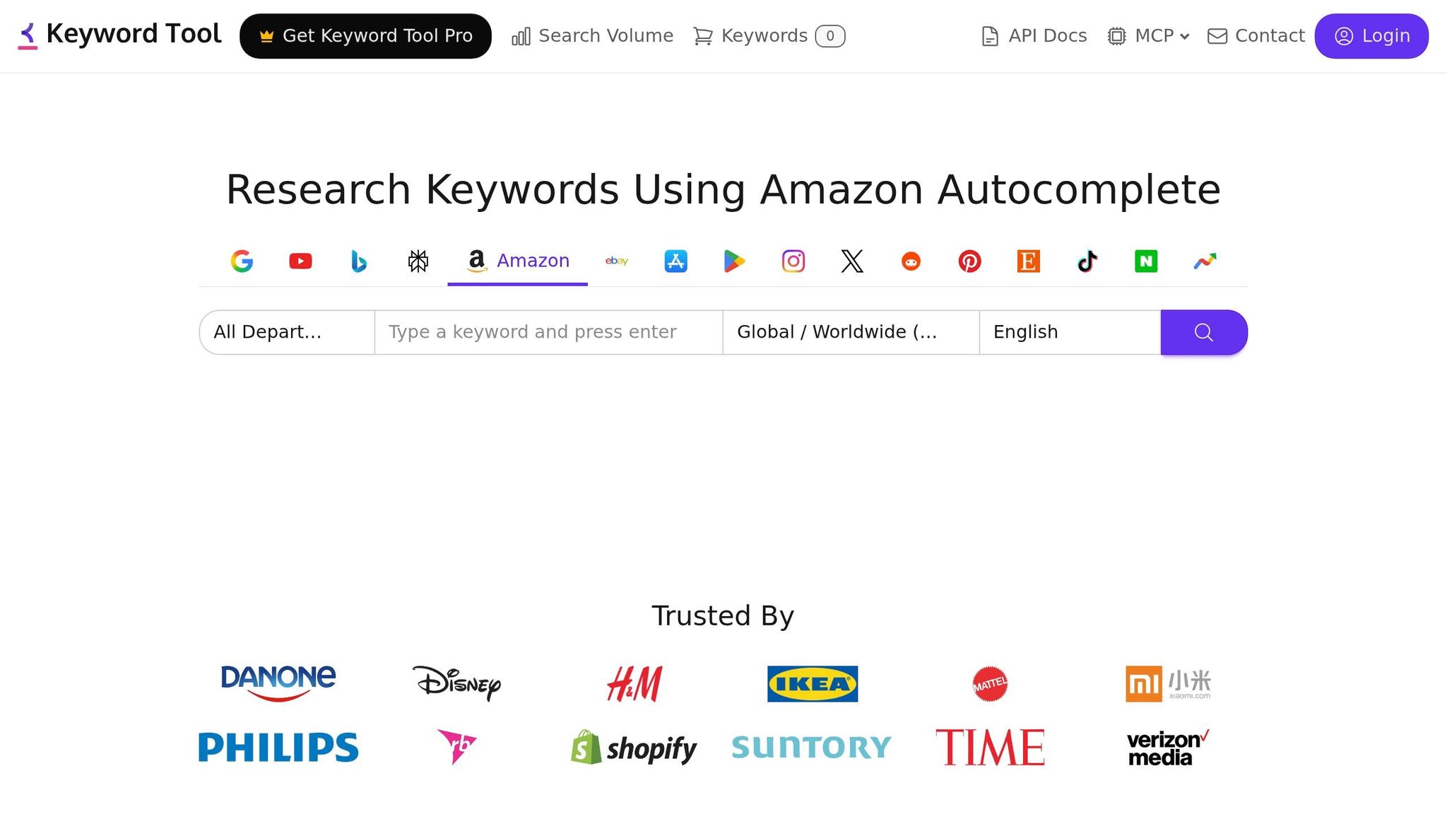 Keyword Tool for Amazon
