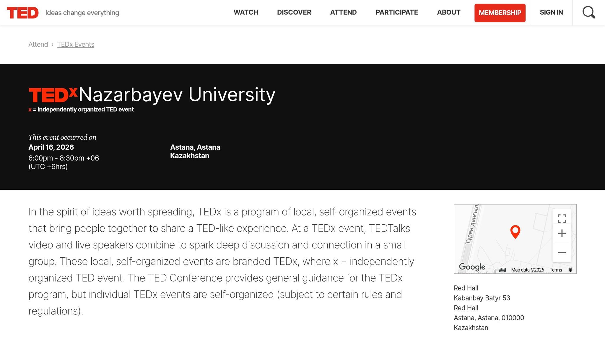TEDxNazarbayev University