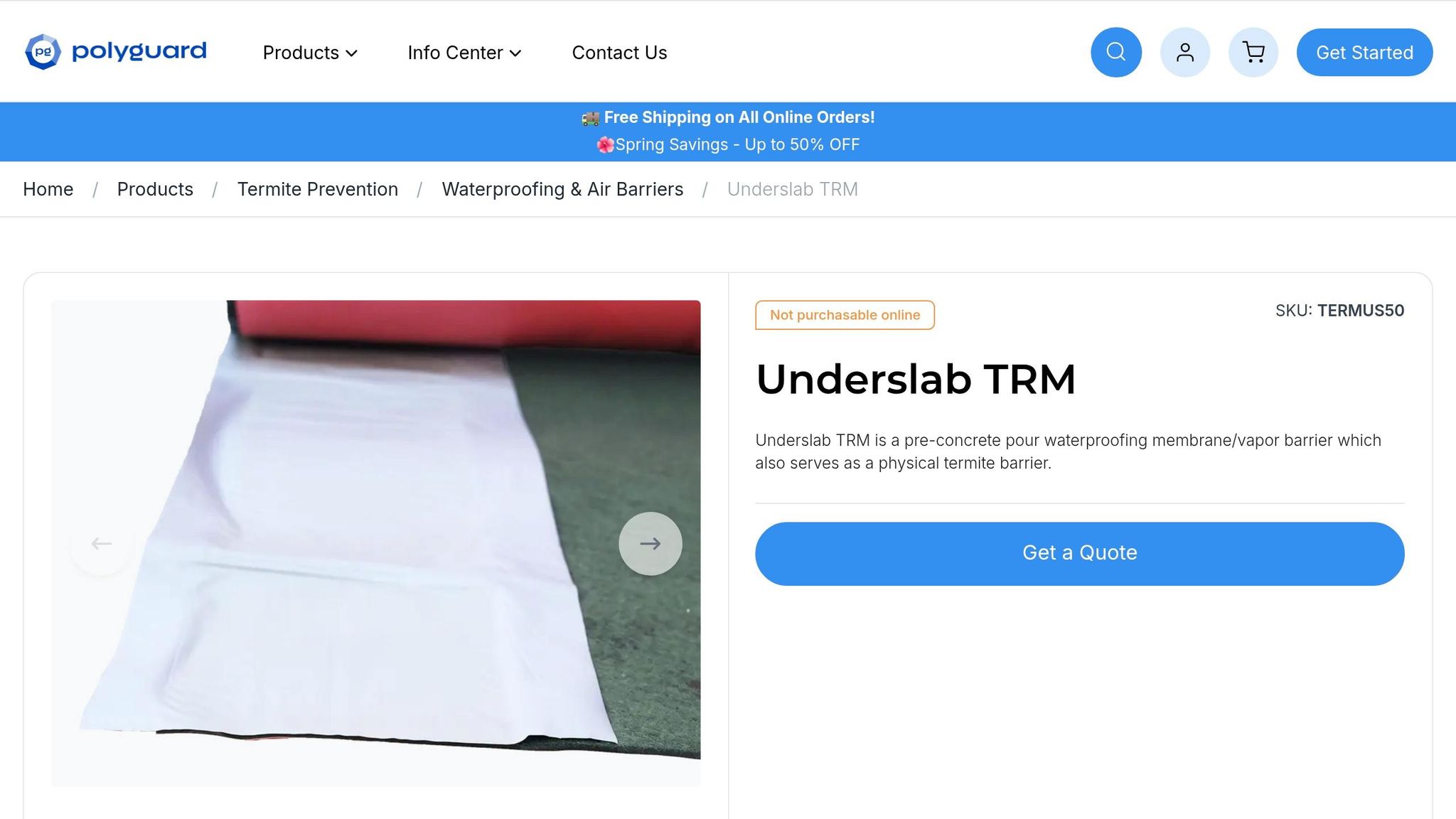Polyguard Underslab TRM