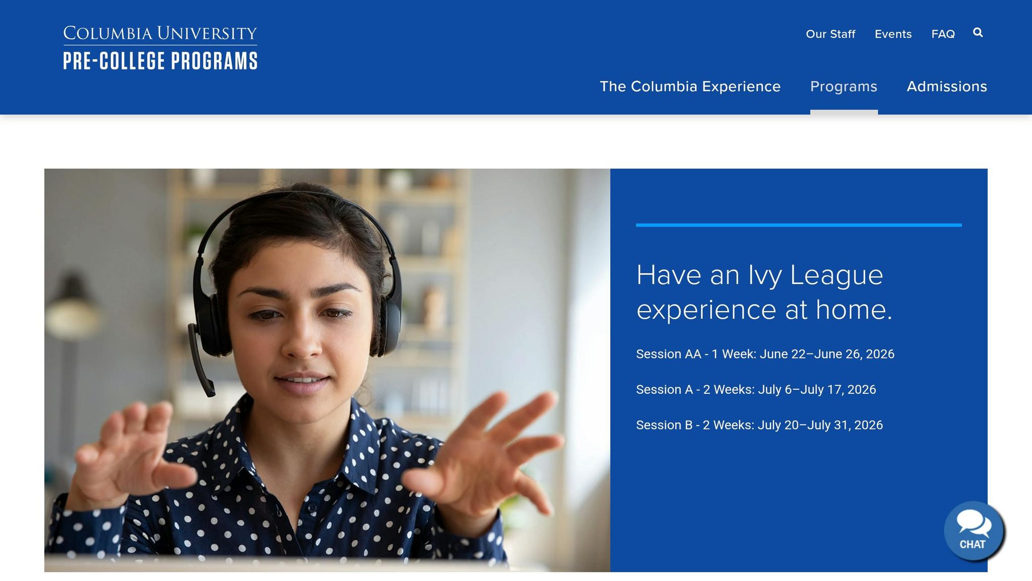 Columbia University Pre-College Online Courses