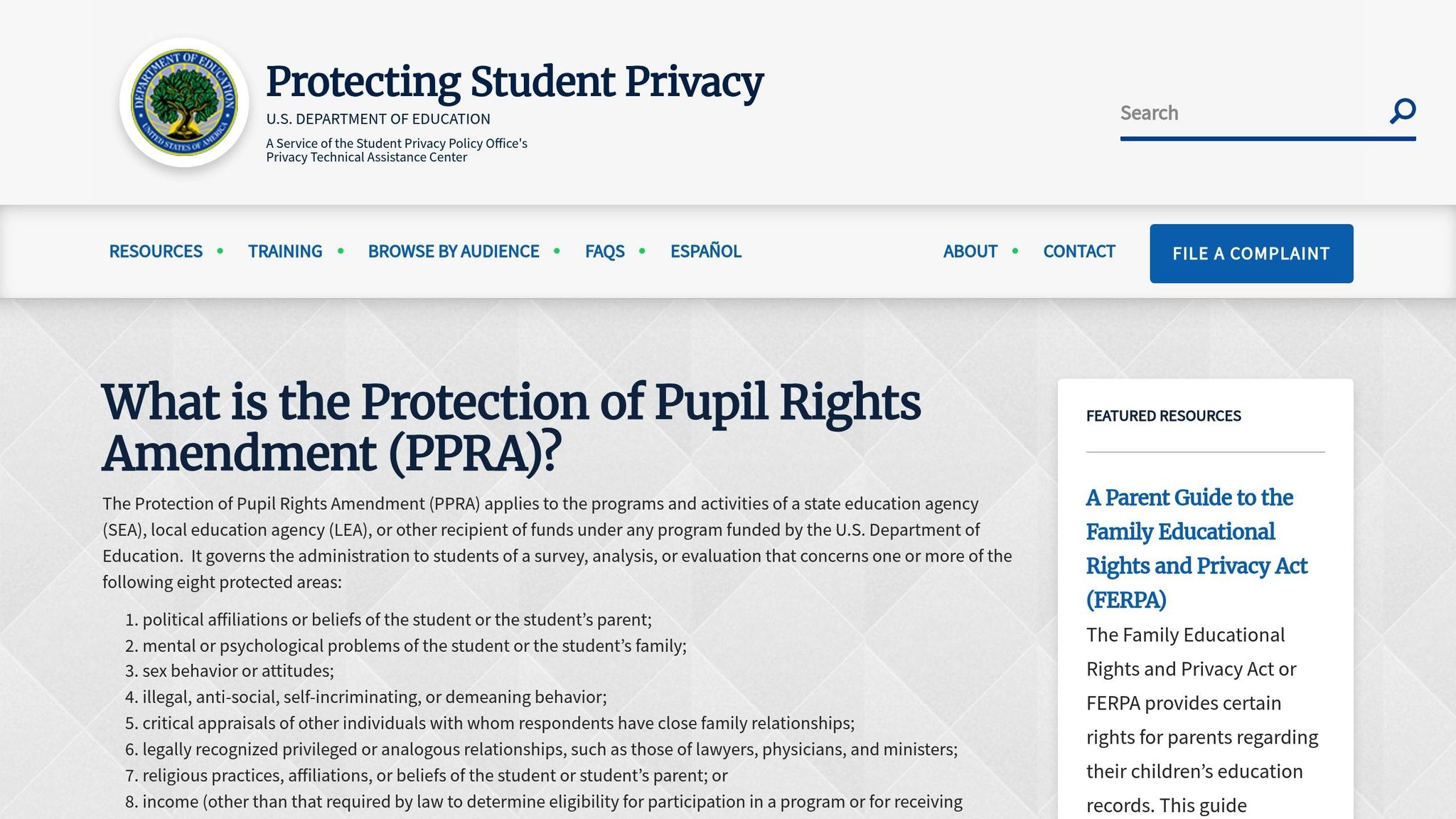 Protection of Pupil Rights Amendment