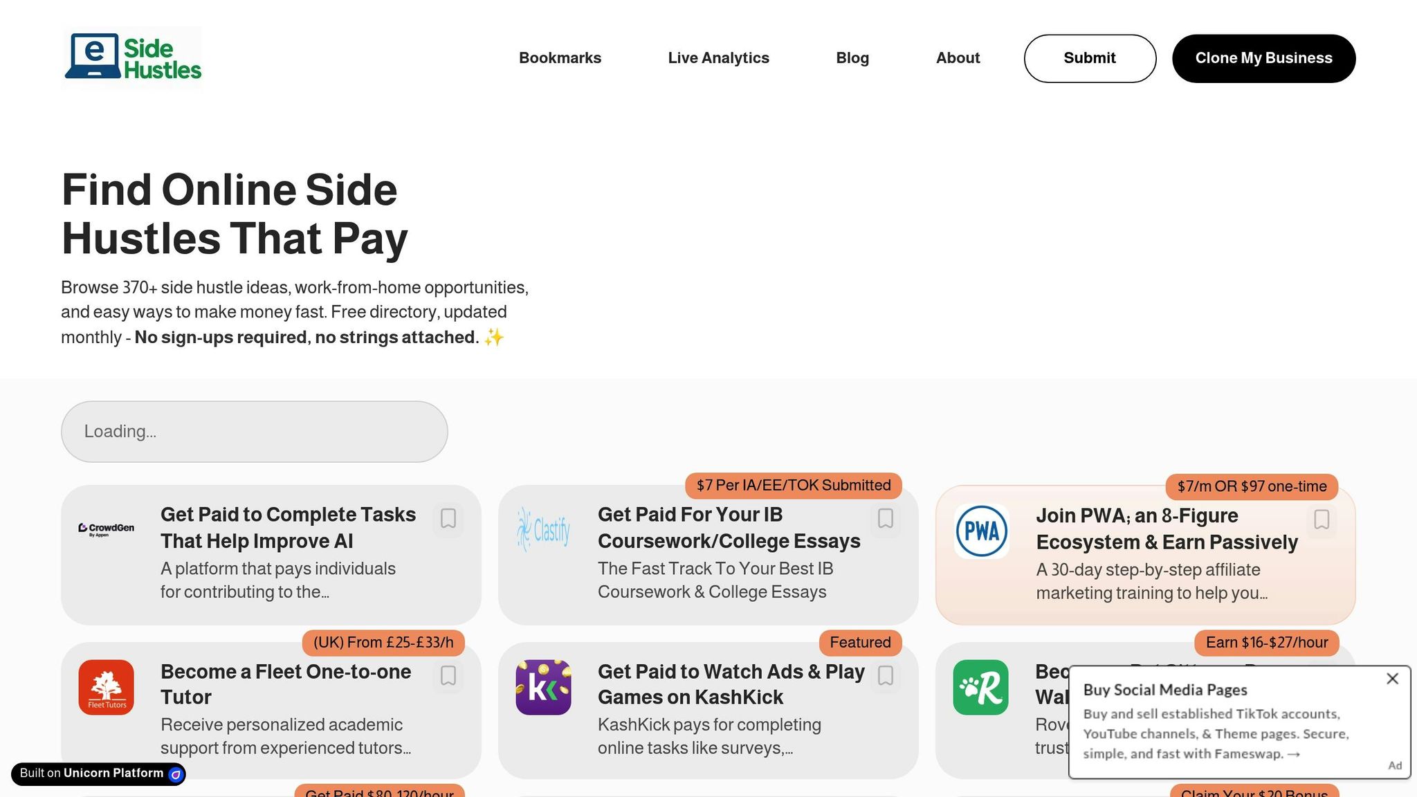 e-SideHustles
