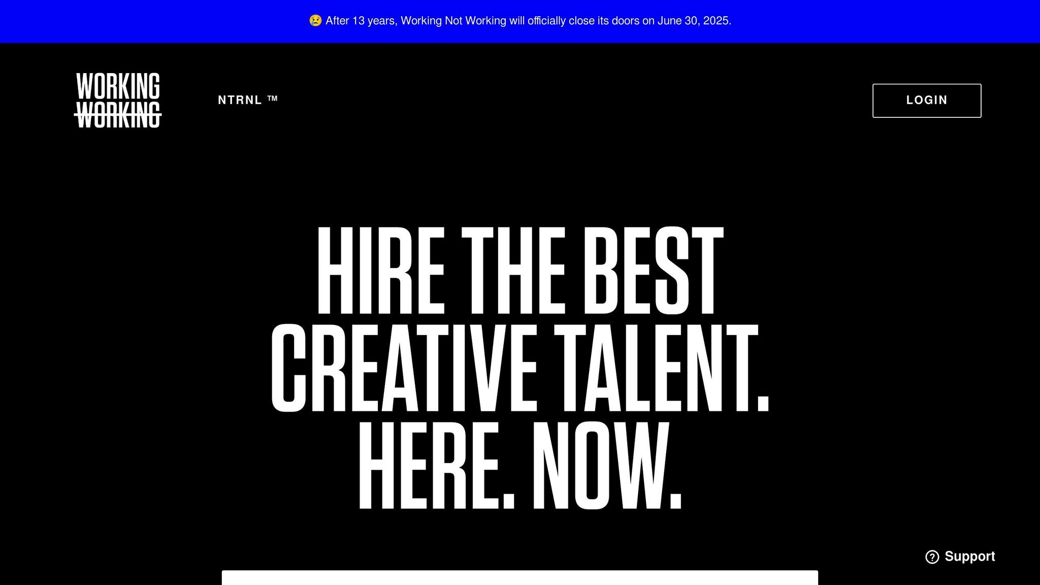 Working Not Working
