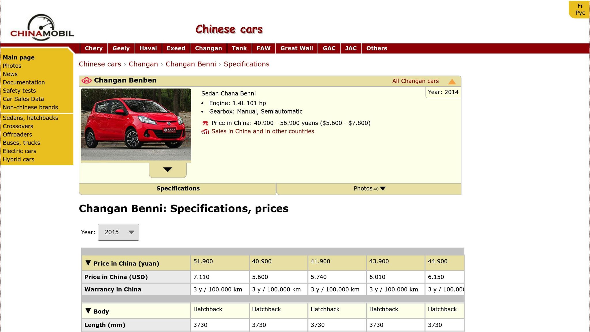 Changan Benni