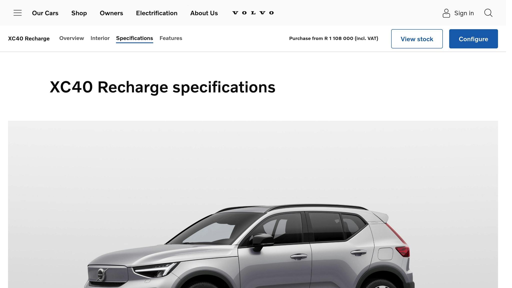 Volvo XC40 Recharge