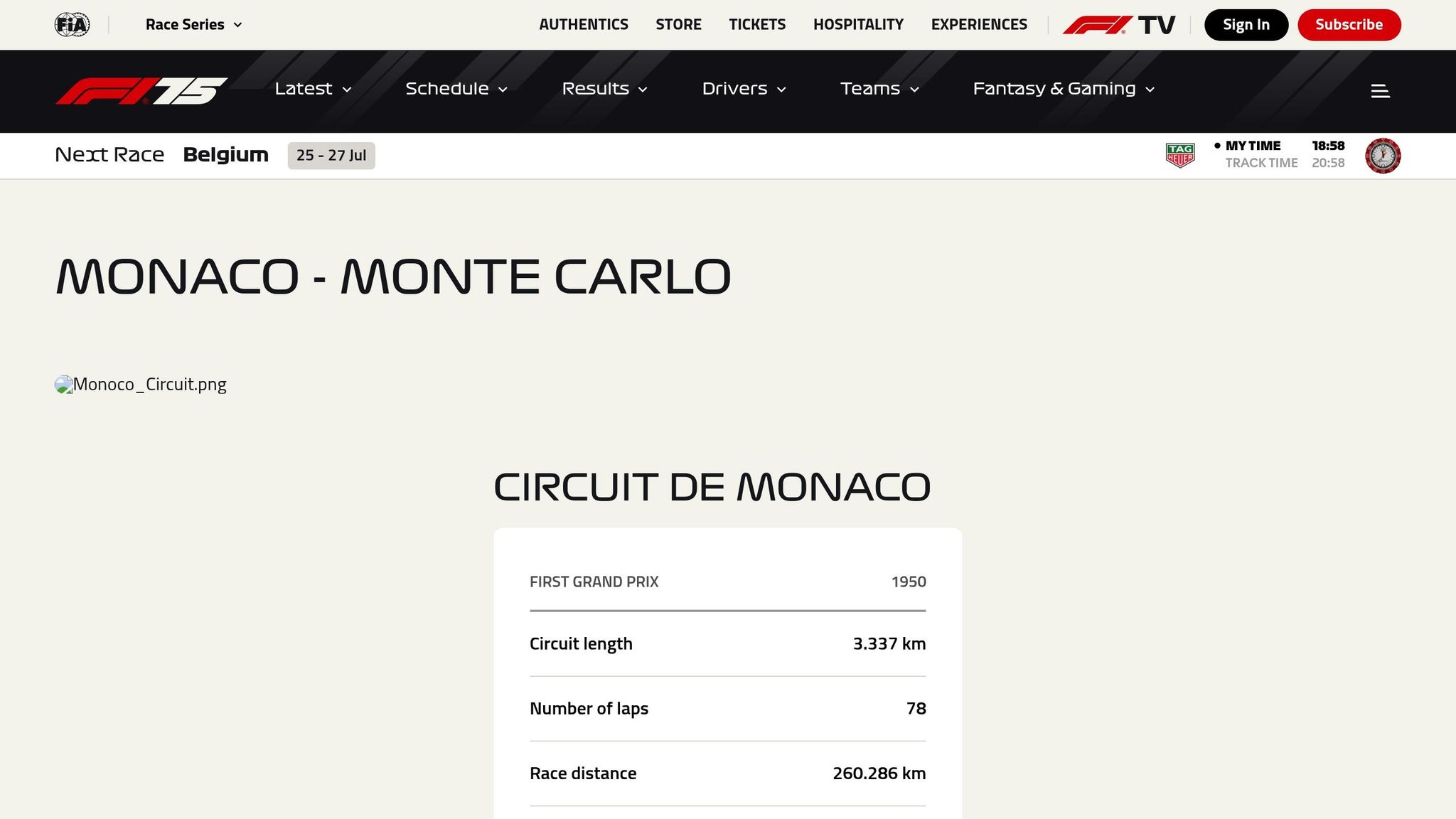 Circuit de Monaco