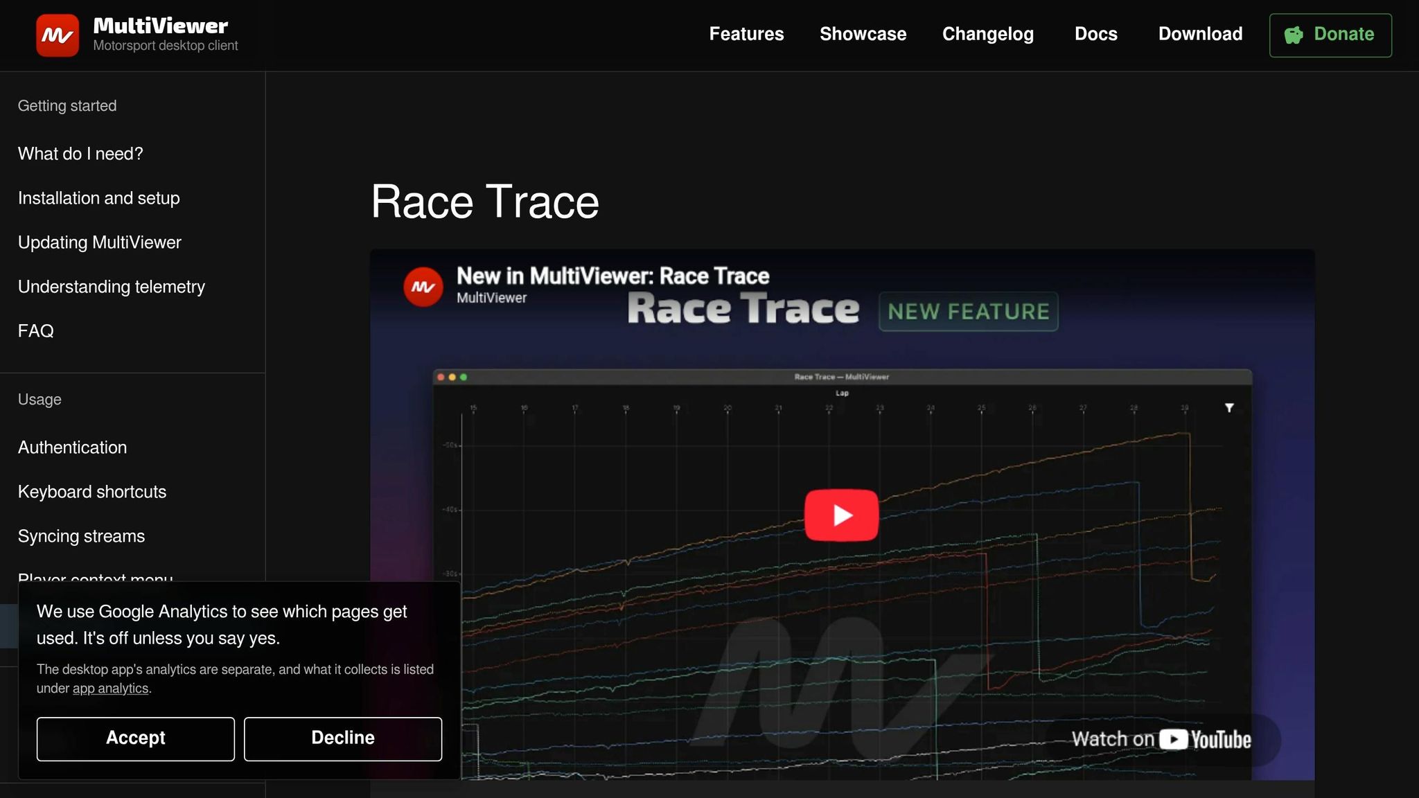MultiViewer Race Trace