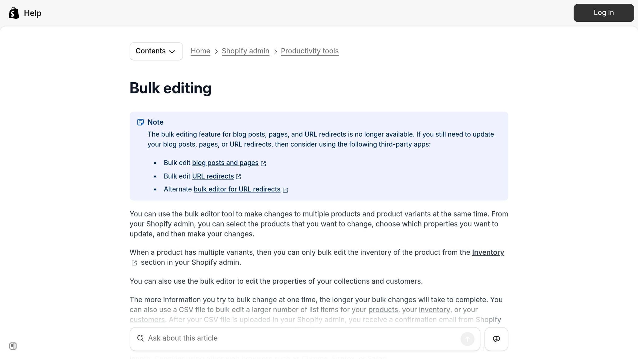 Bulk Editor