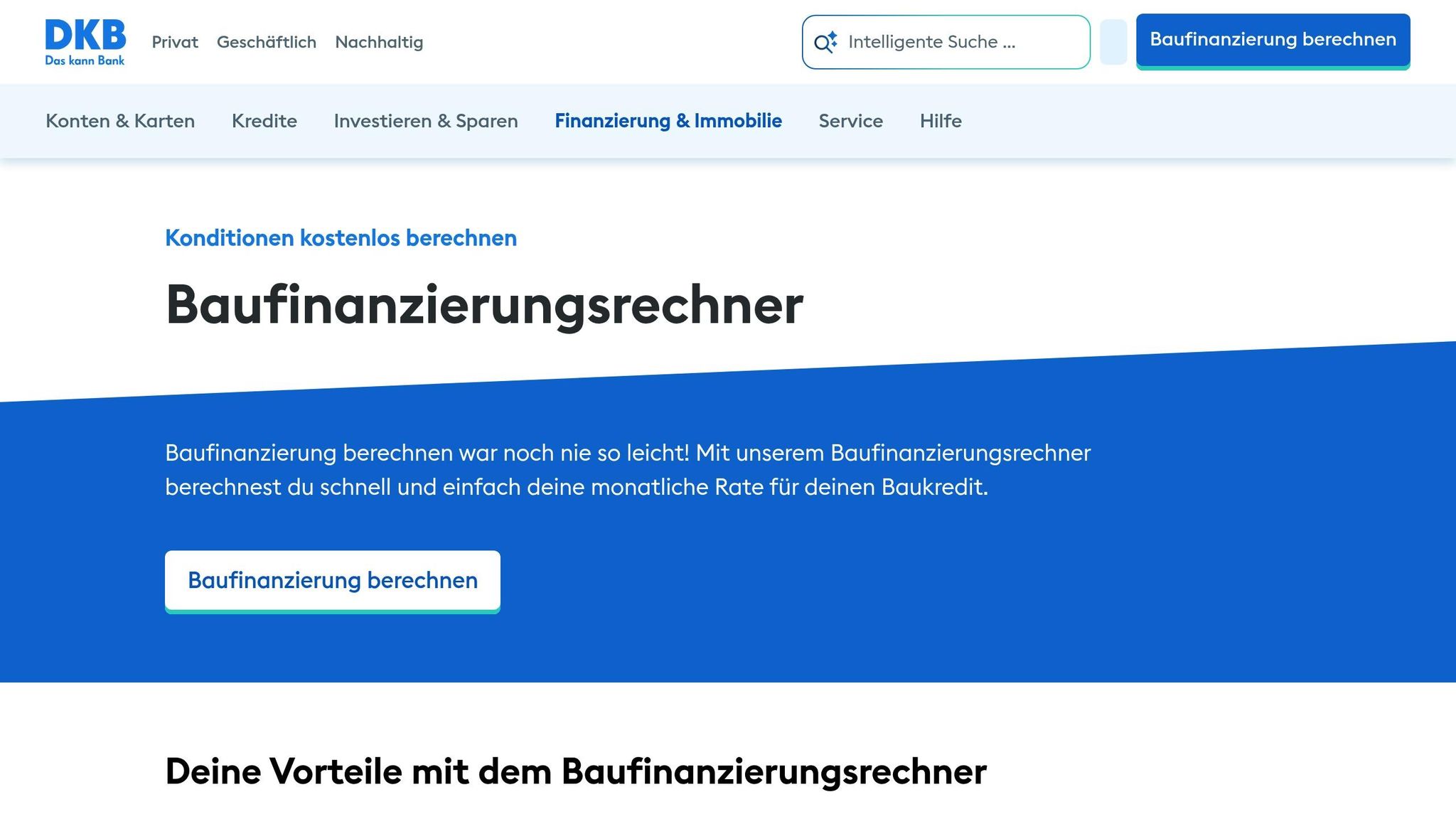 DKB Grüne Baufinanzierung Rechner