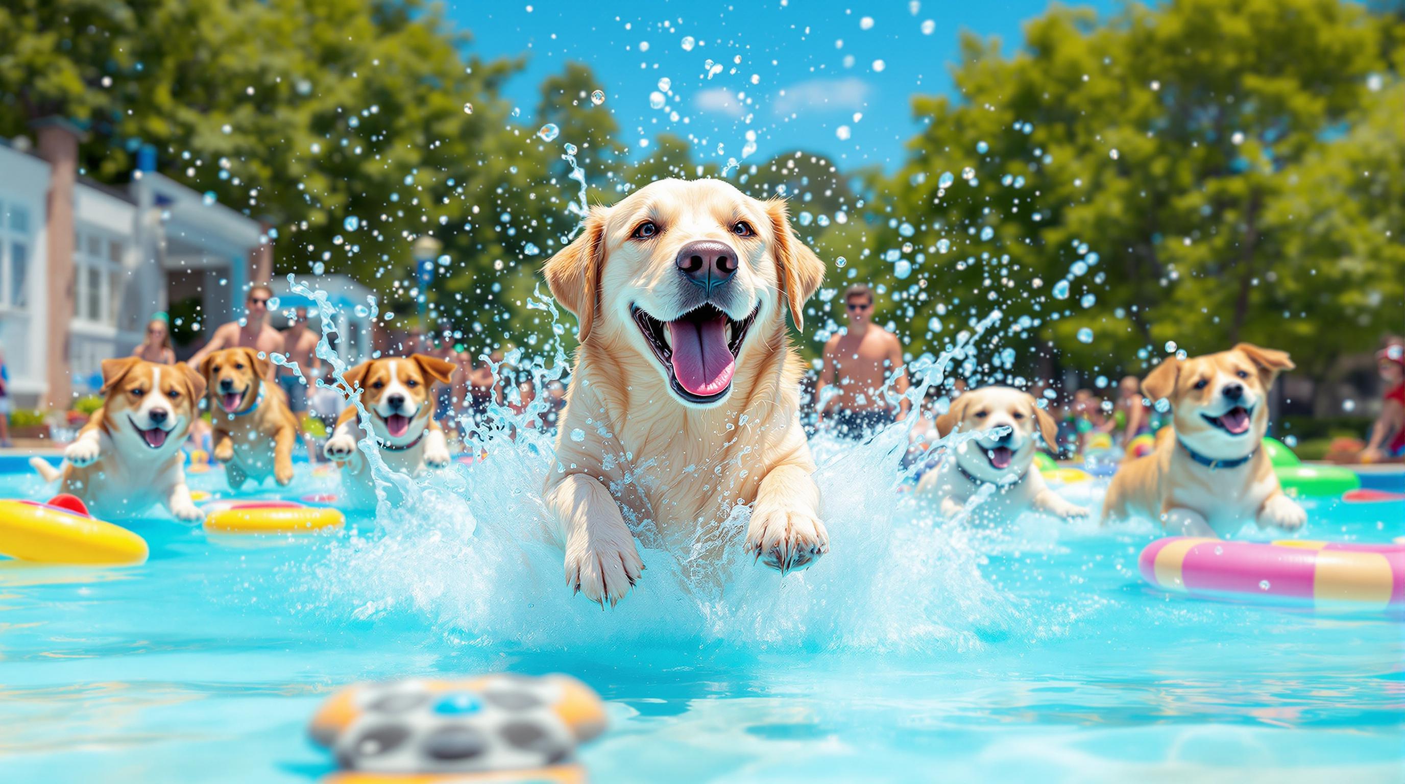 Thumbnail for: Top 10 Water Parks Where Dogs Can Splash and Play