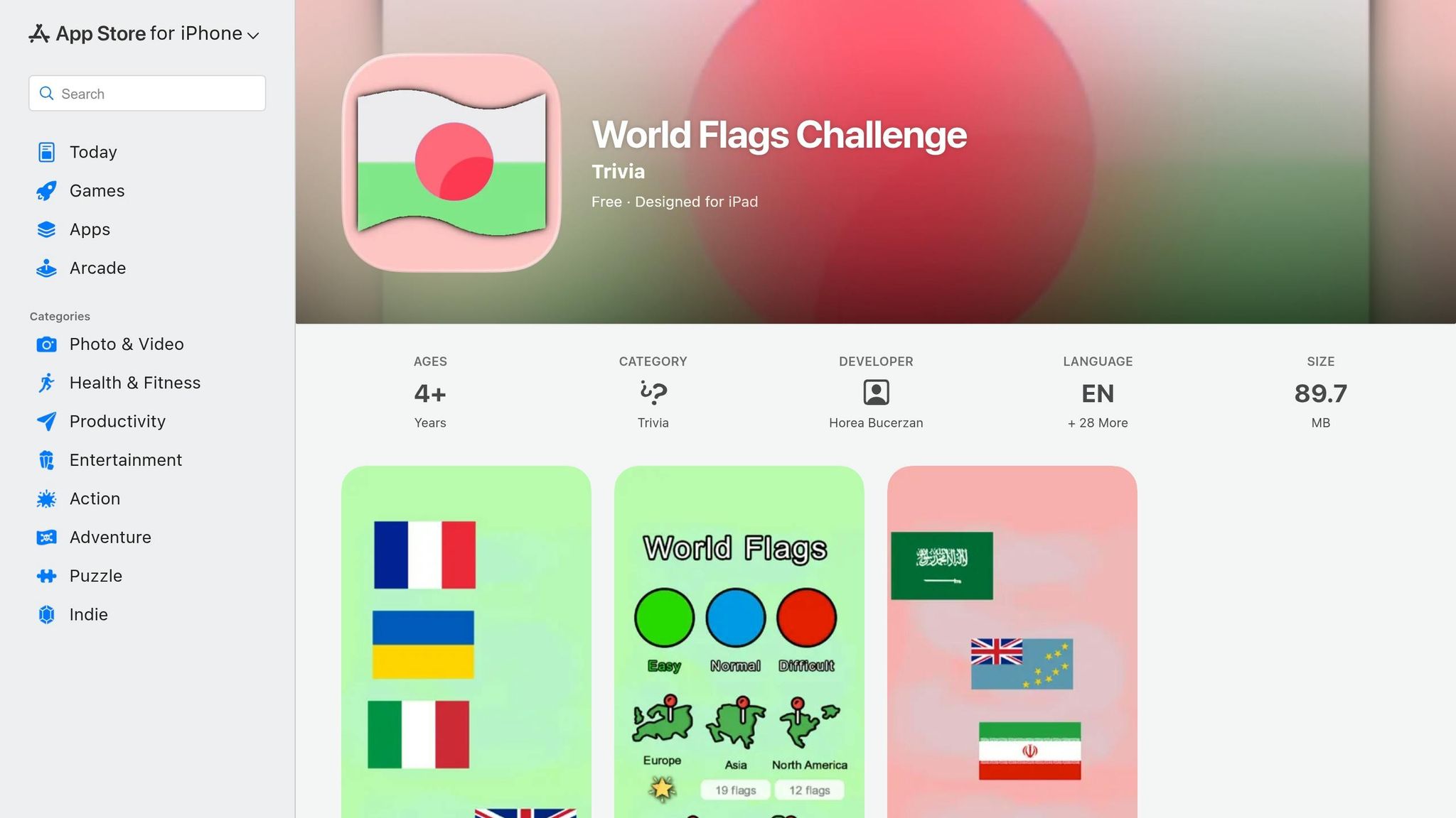 World Flags Challenge