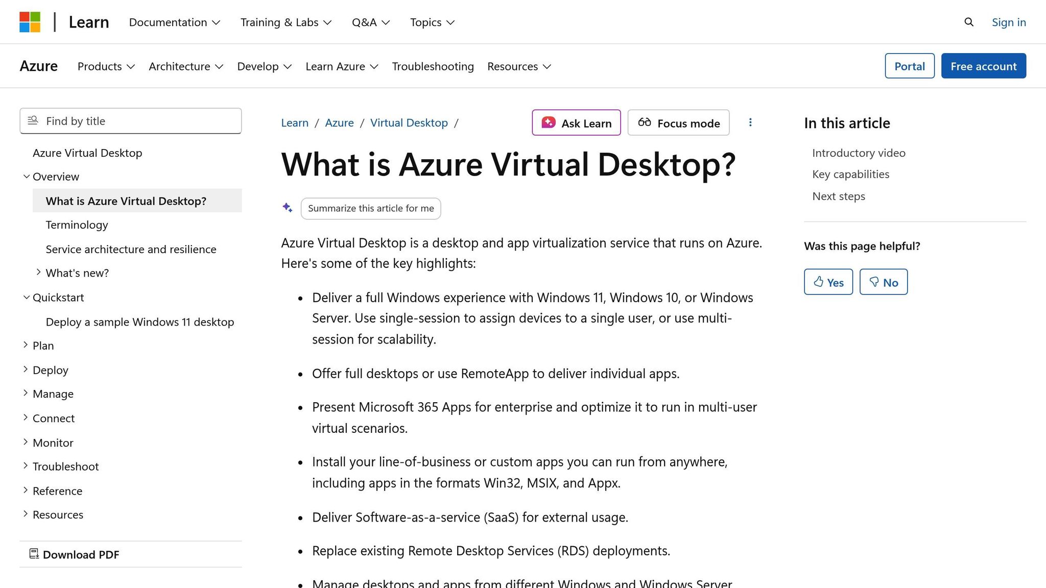 Azure Virtual Desktop
