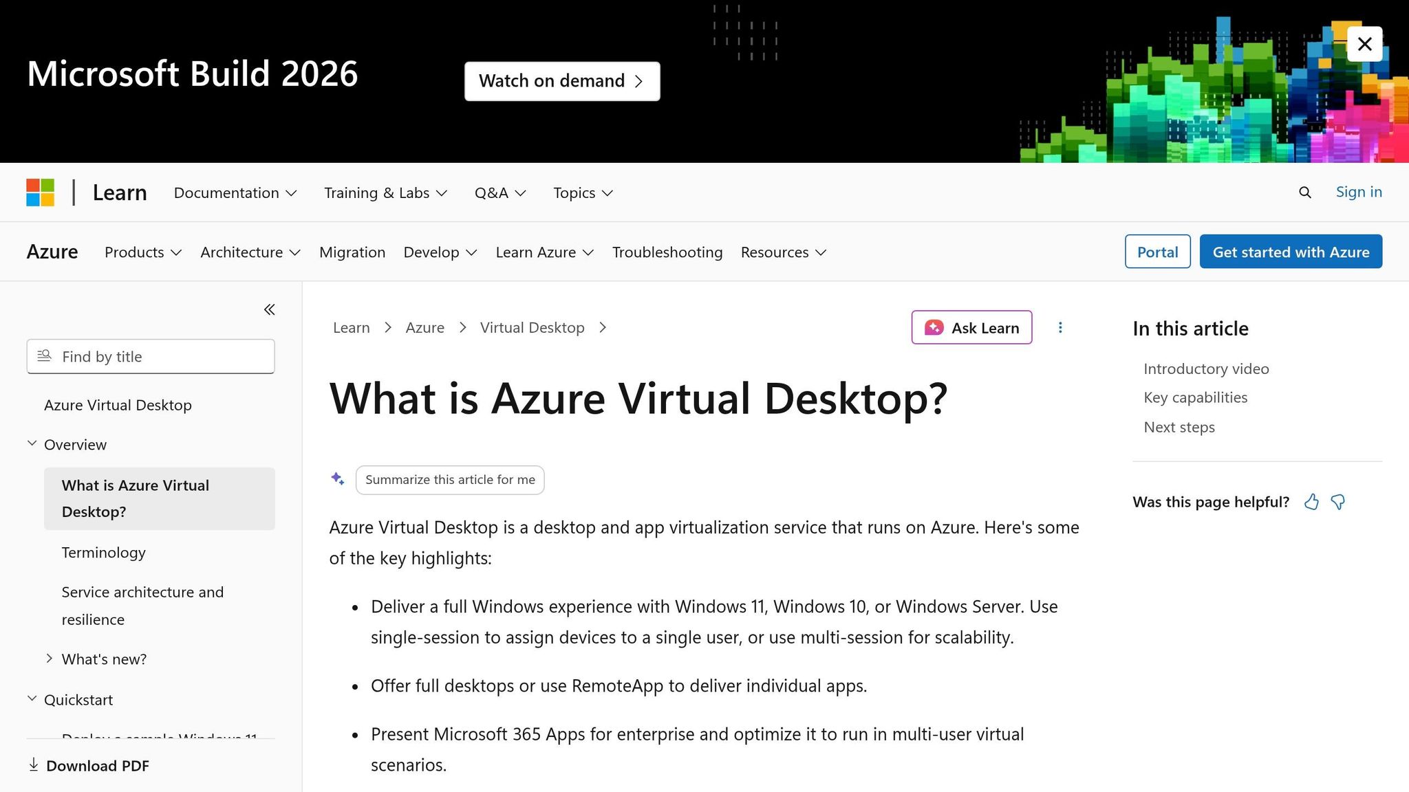 Azure Virtual Desktop setup