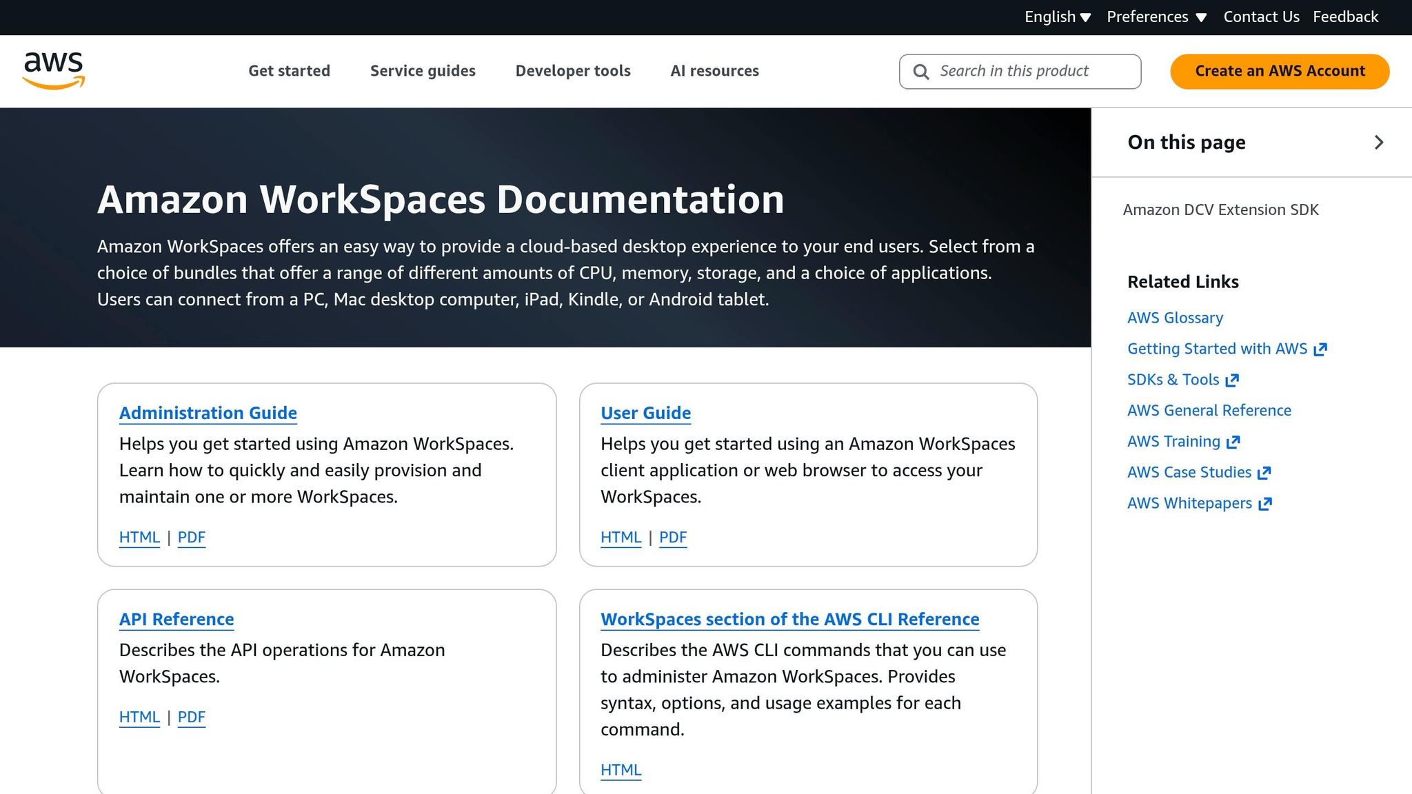 AWS WorkSpaces