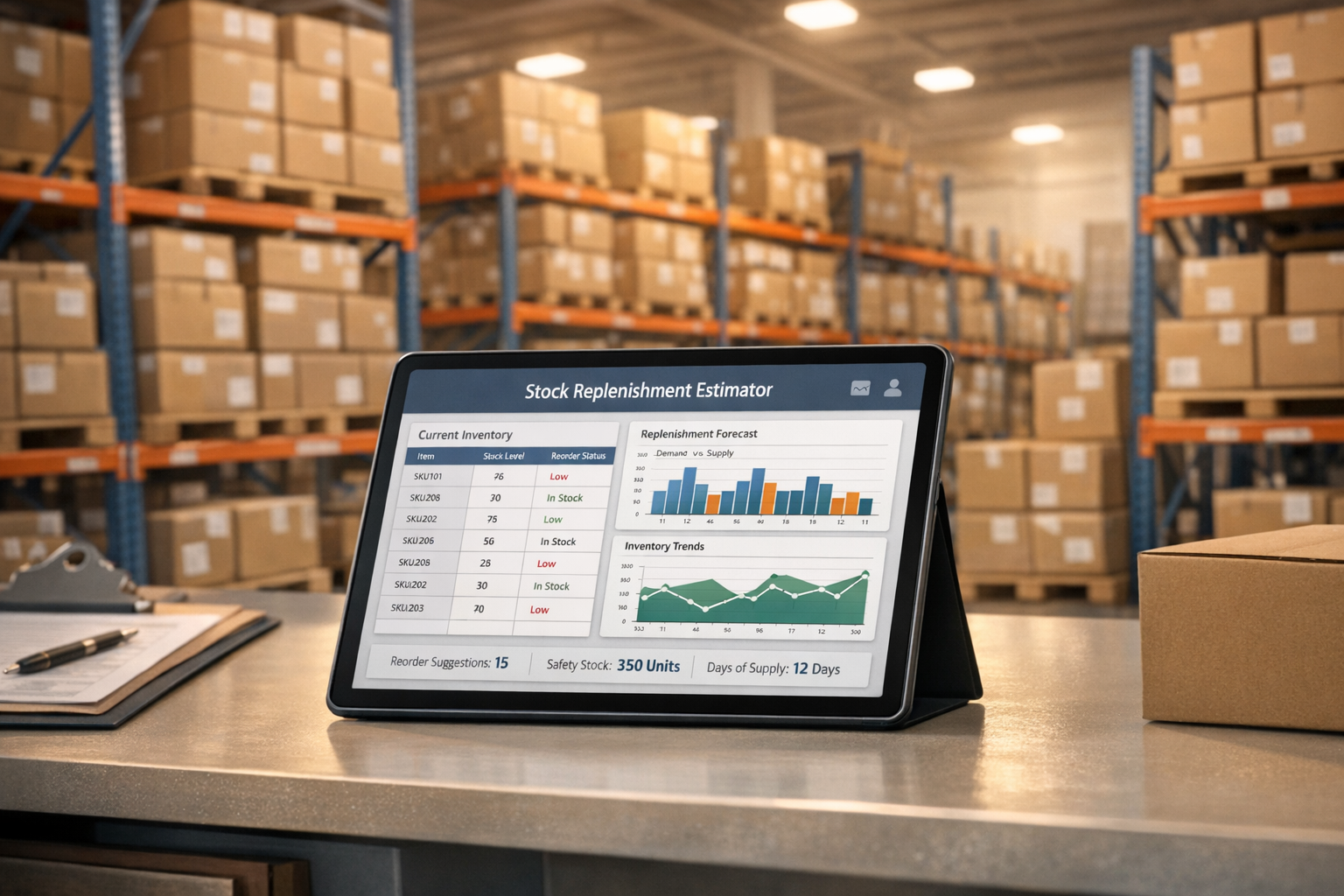 Stock Replenishment Estimator