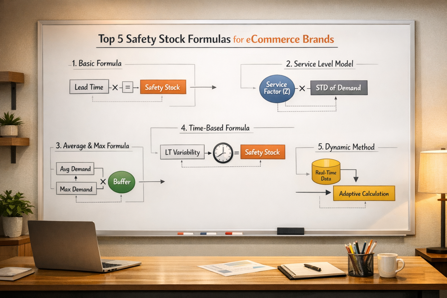 Top 5 Safety Stock Formulas for eCommerce Brands