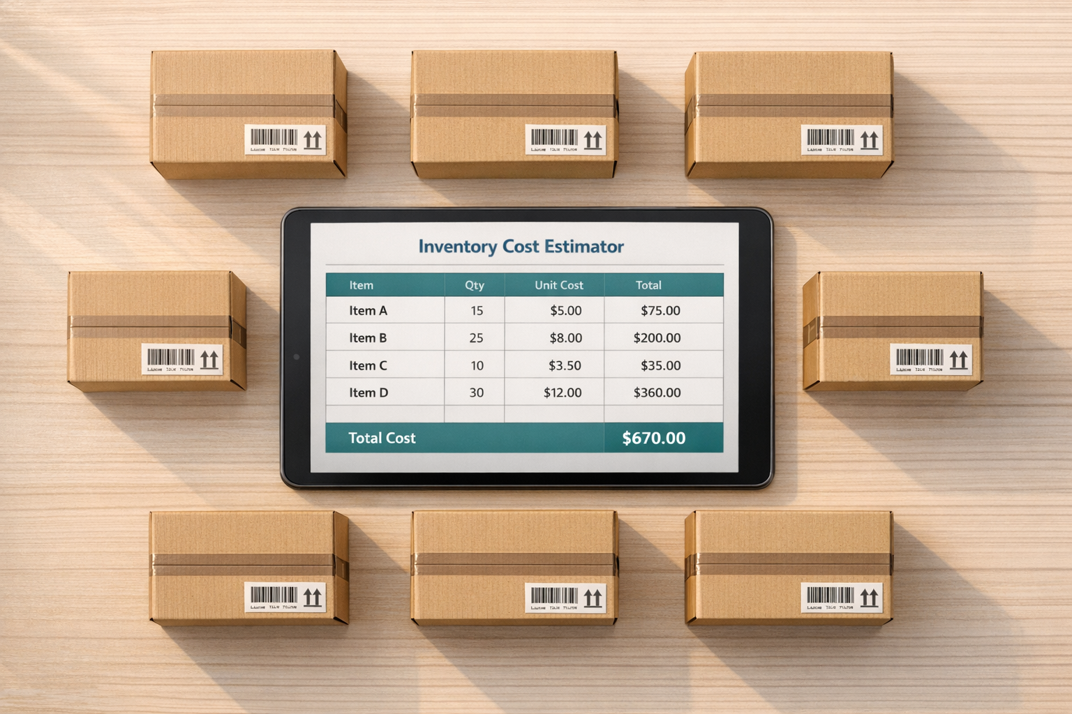 Inventory Cost Estimator