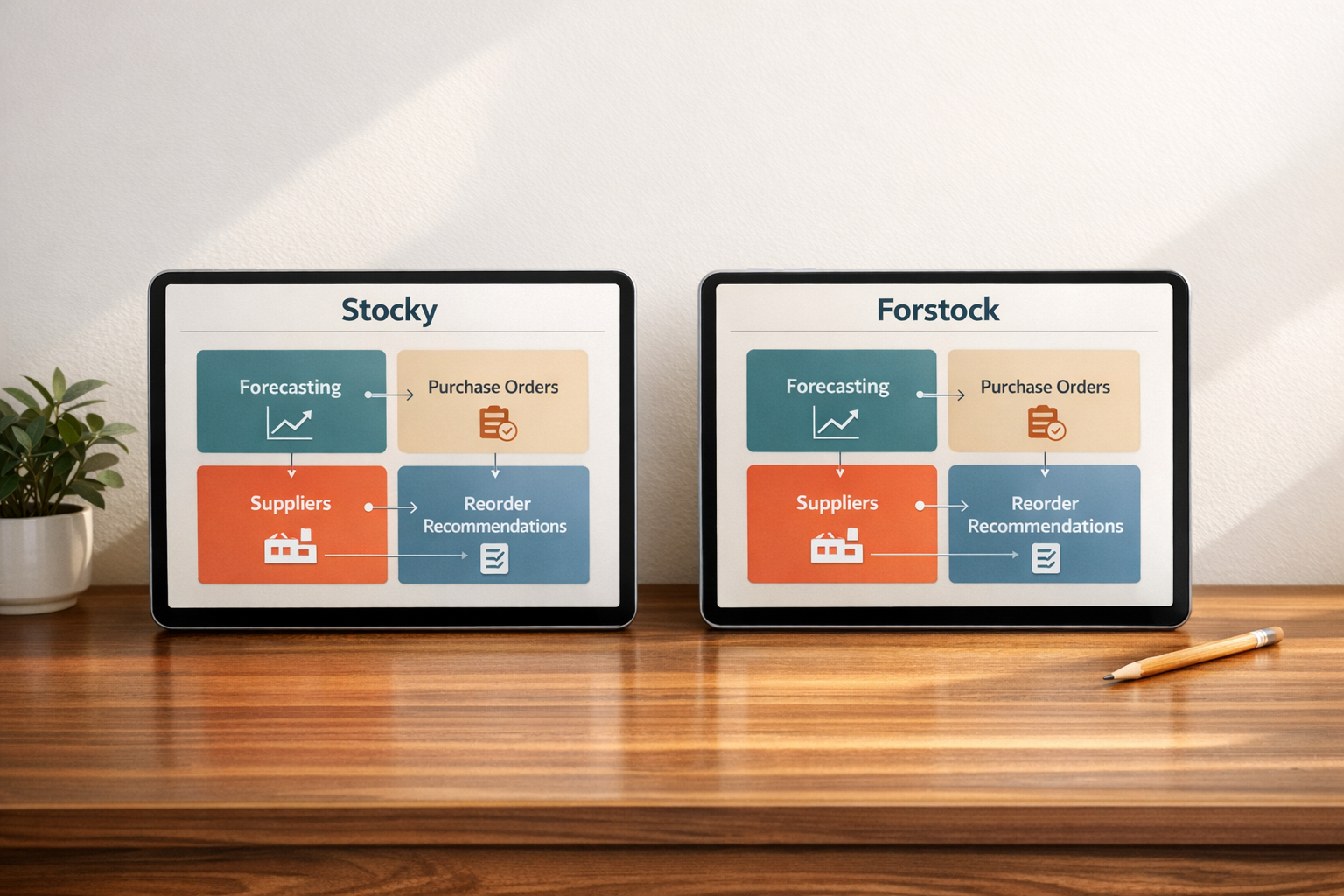 Stocky vs Forstock: Purchase Orders, Forecasting, Suppliers, and Reorder Recommendations Compared
