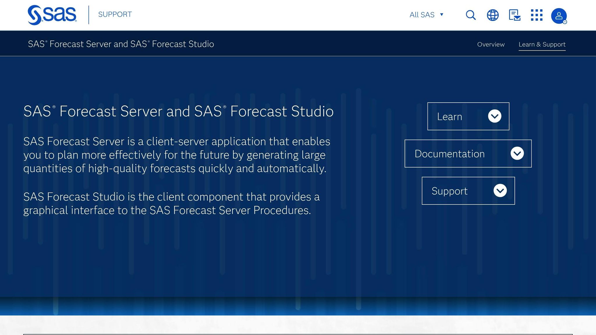 SAS Forecast Studio