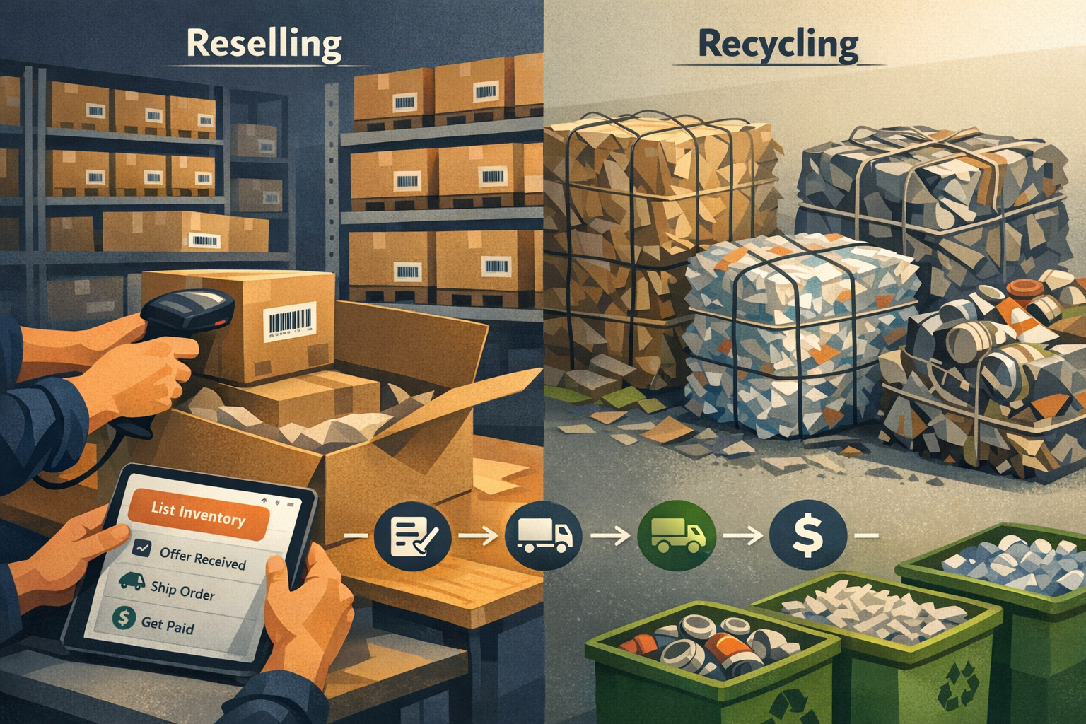 Recycling vs. Reselling: Best for Excess Stock?