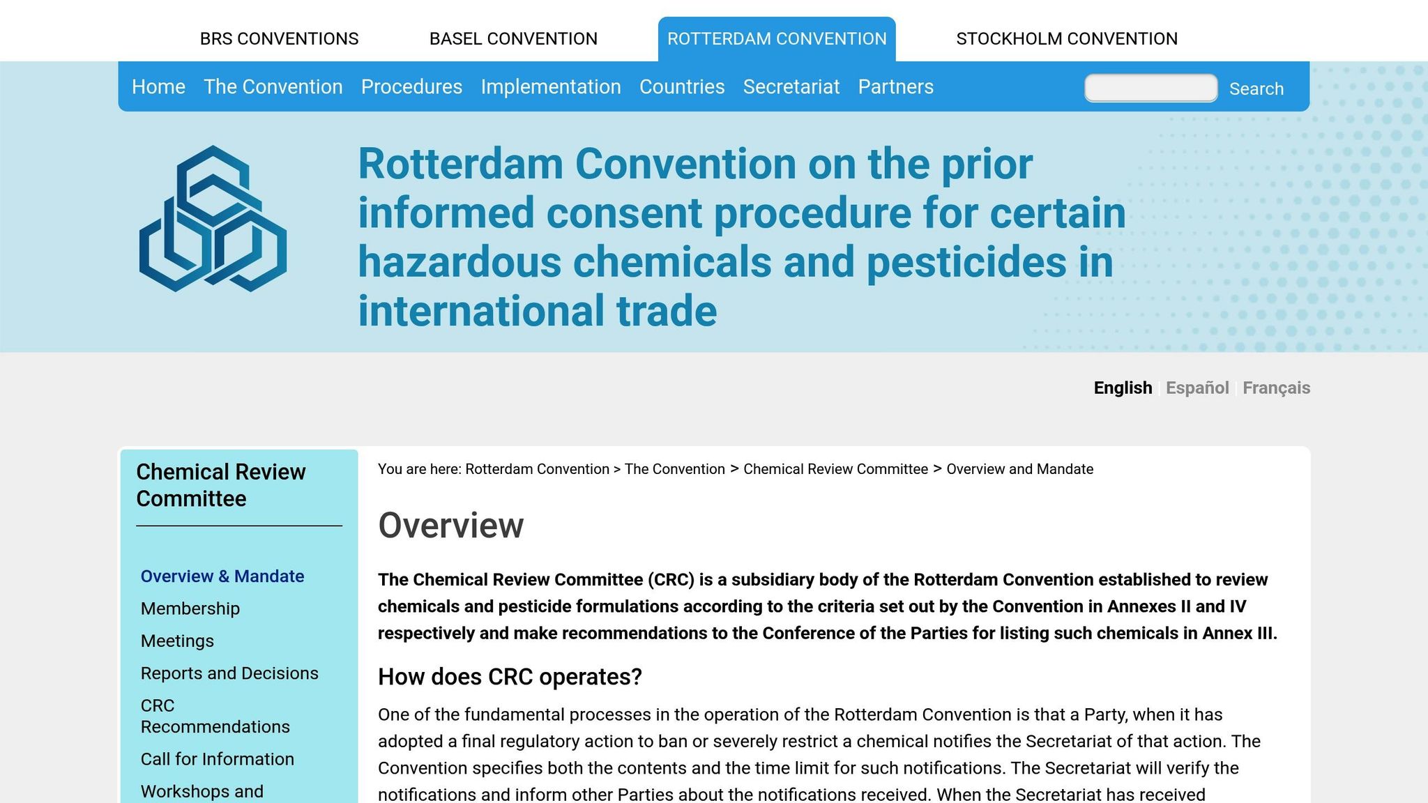 Chemical Review Committee