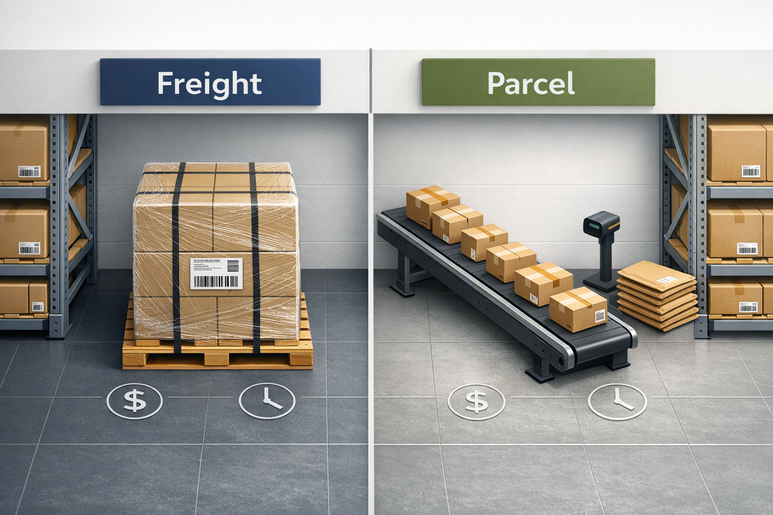 Freight vs. Parcel: Best for Overstock Shipping
