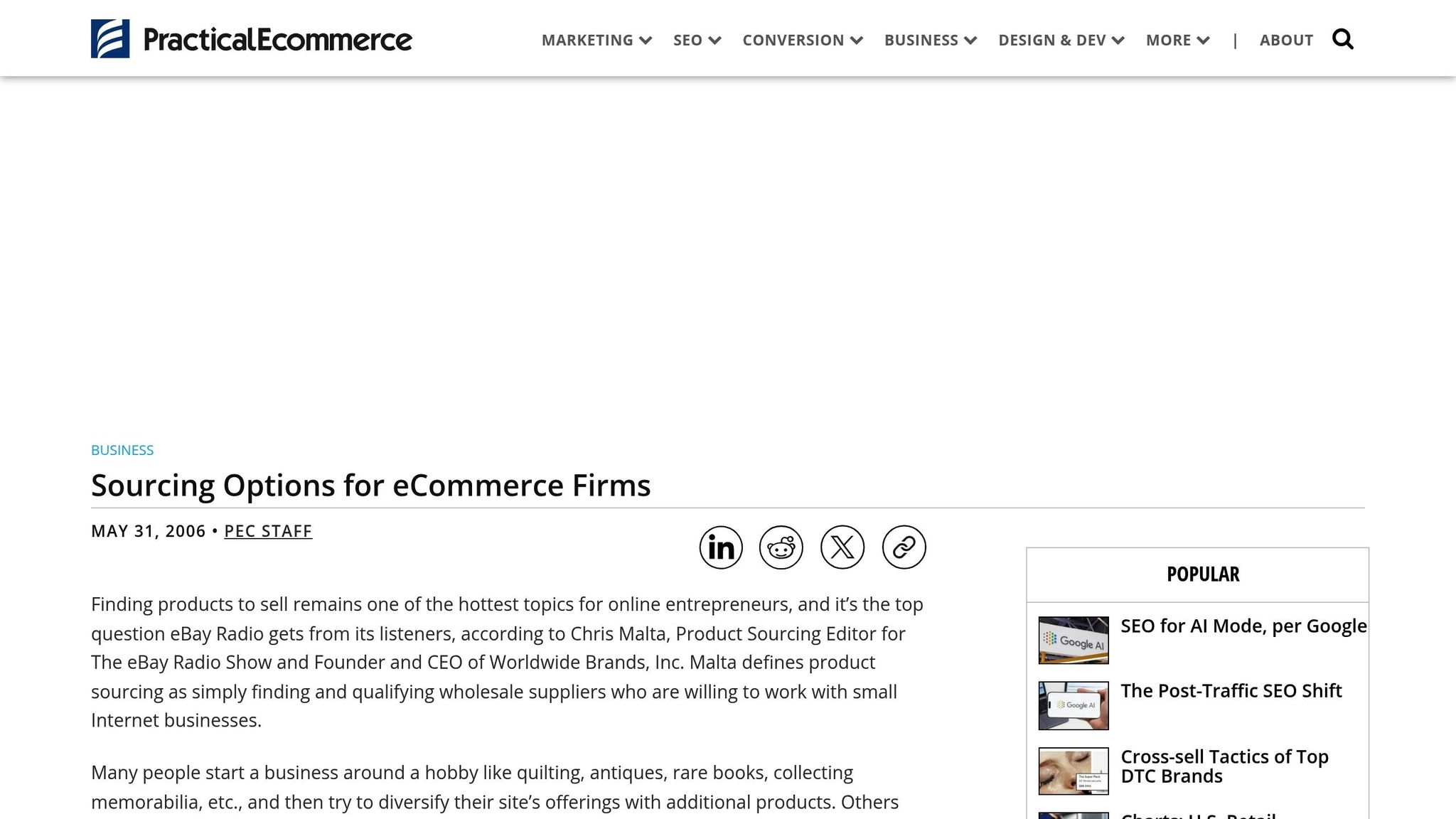 Practical Ecommerce