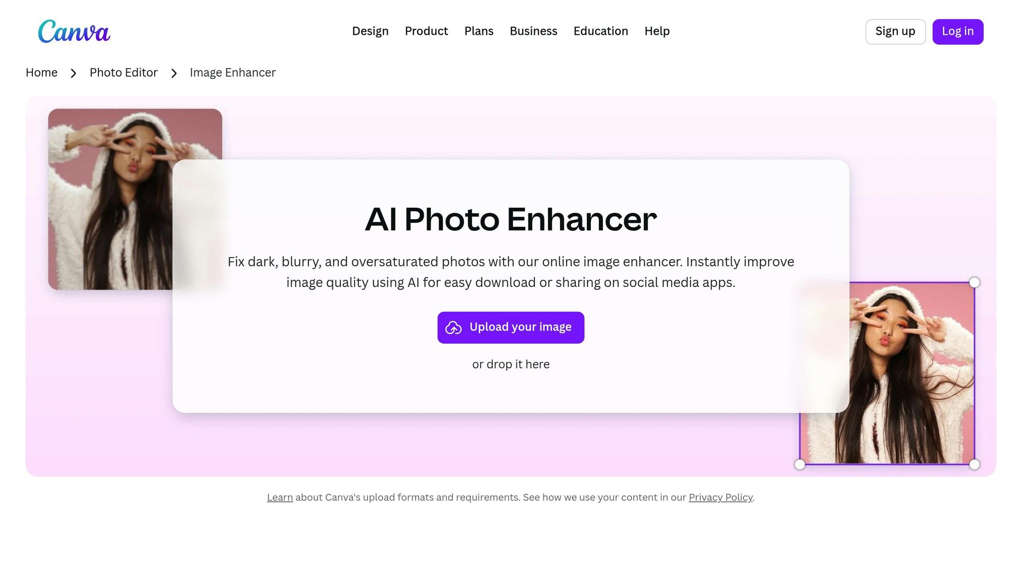 Canva AI Image Enhancer