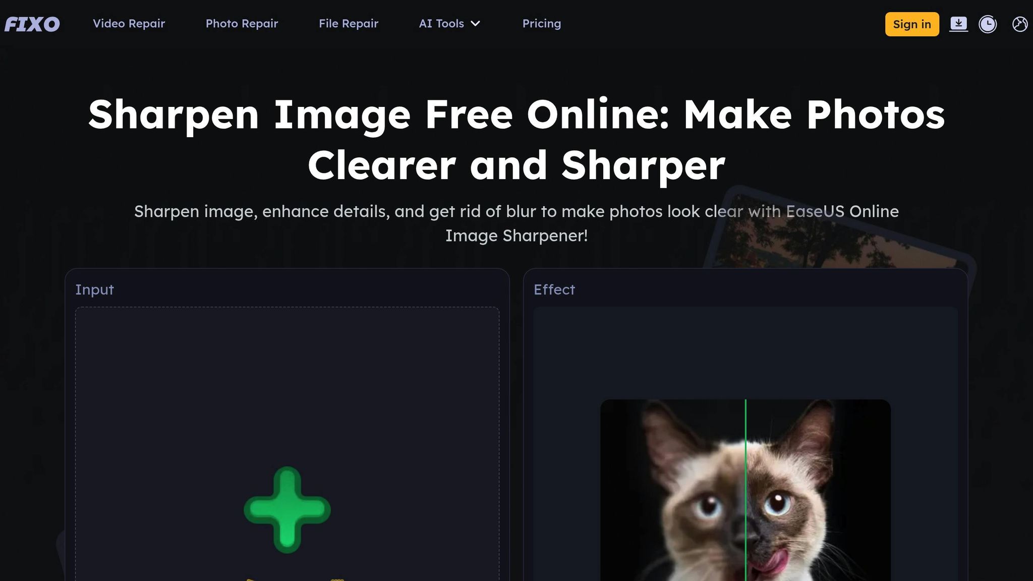 EaseUS Online Image Sharpener