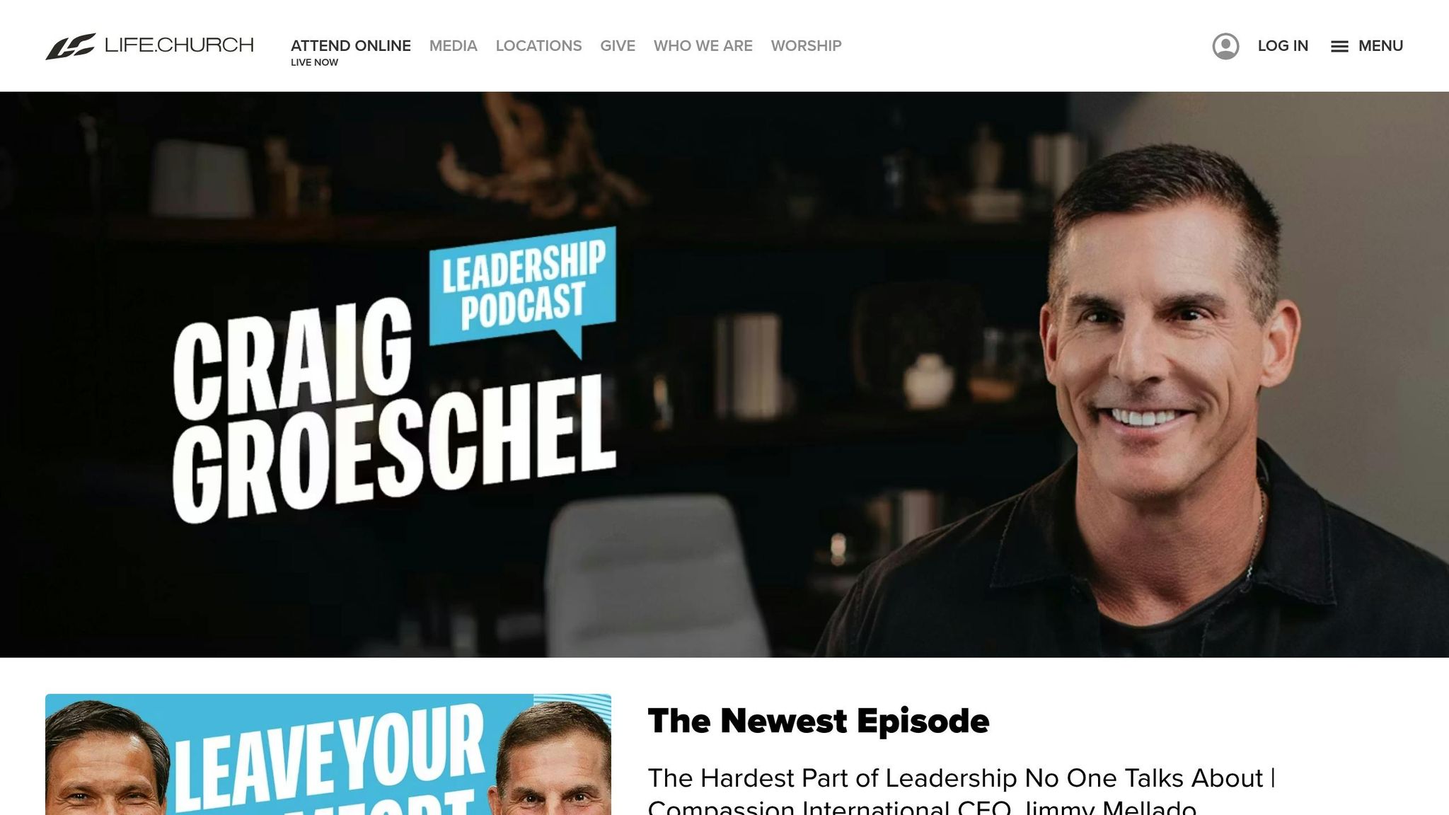 Craig Groeschel Leadership Podcast