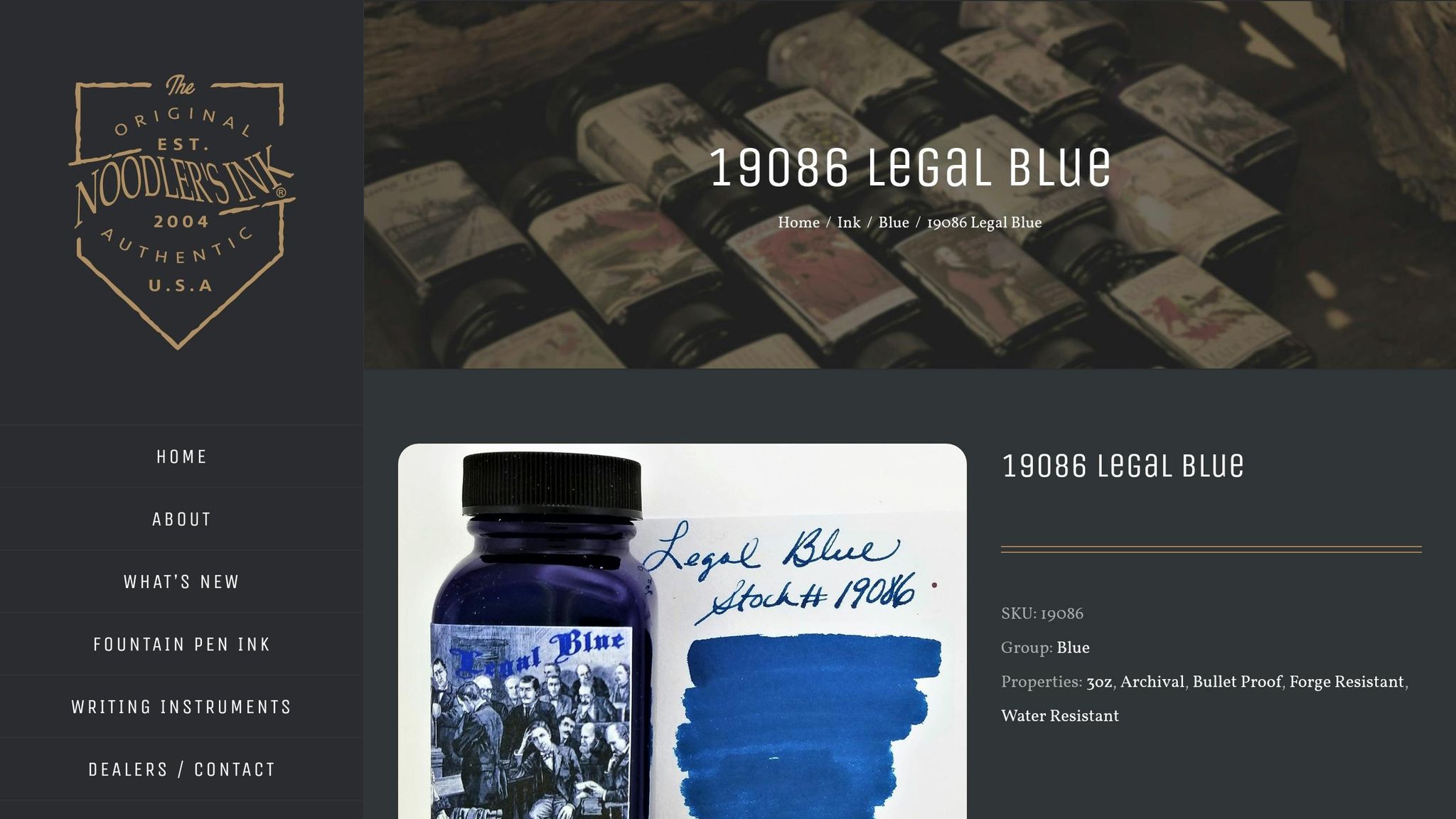 Noodler's Legal Blue