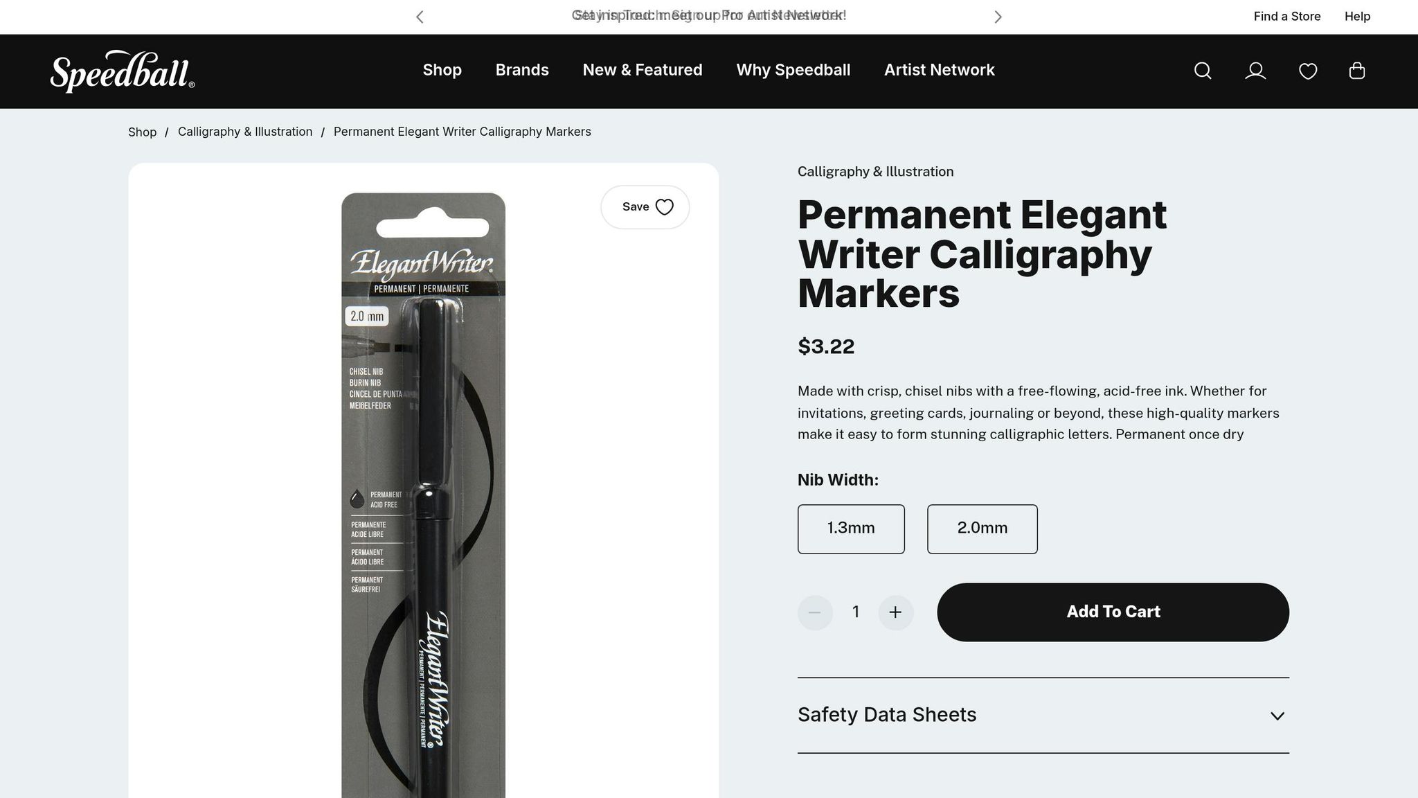 Speedball Elegant Writer