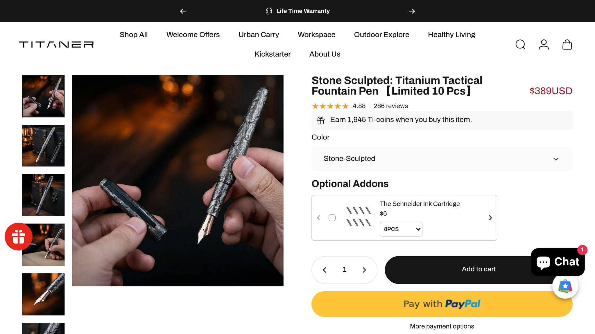 Titaner Stone Sculpted