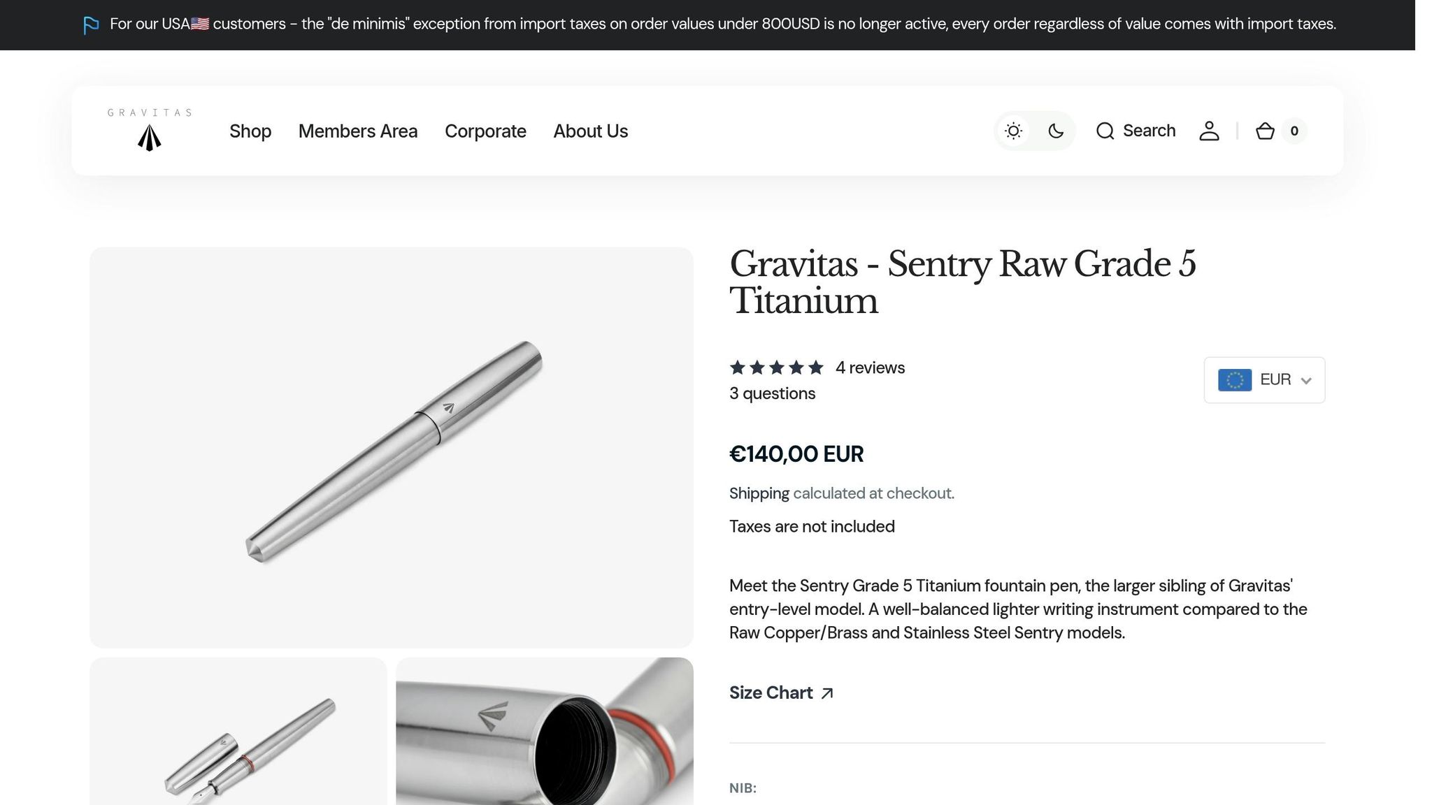 Gravitas Sentry Titanium