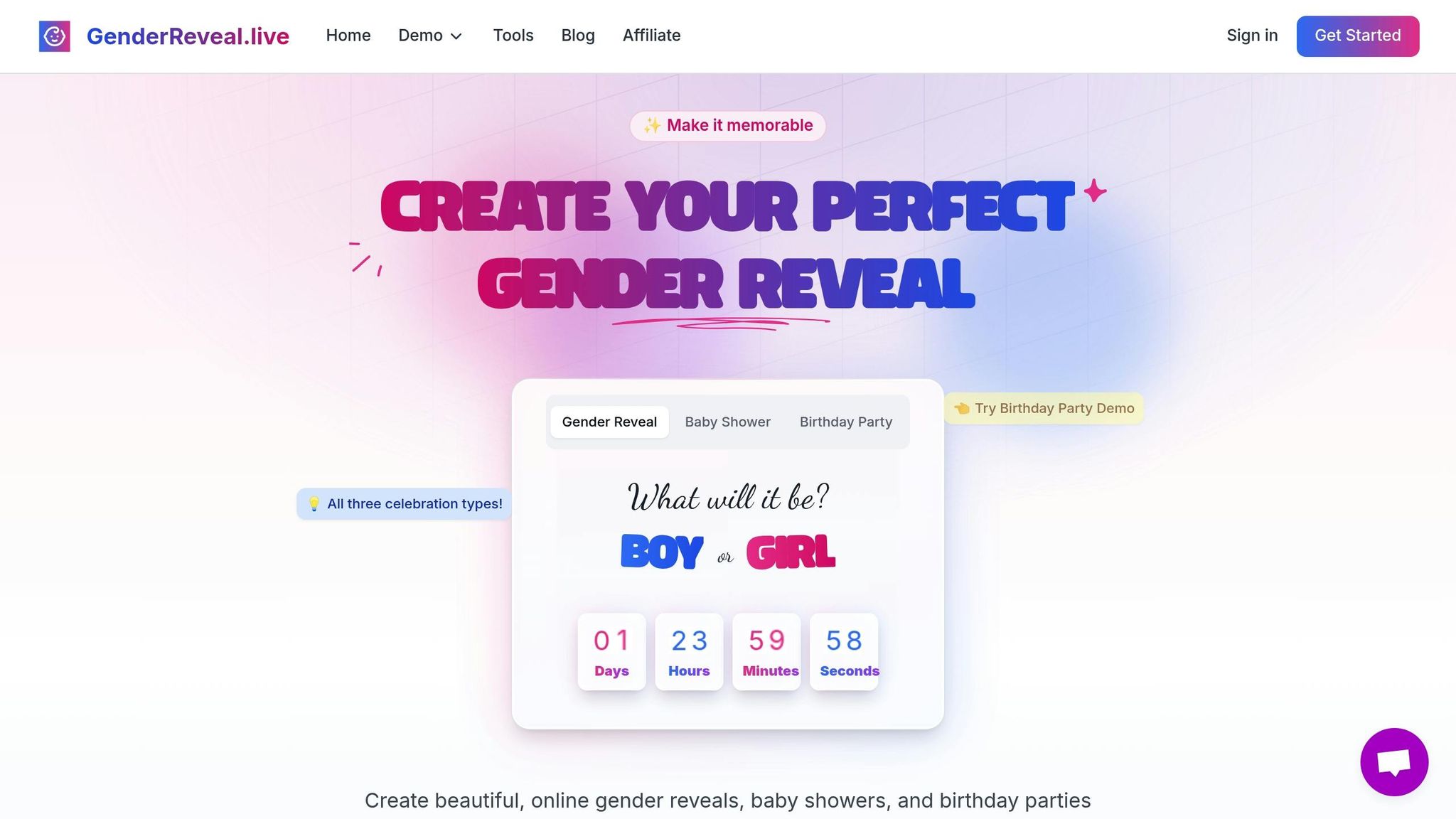 GenderReveal.live