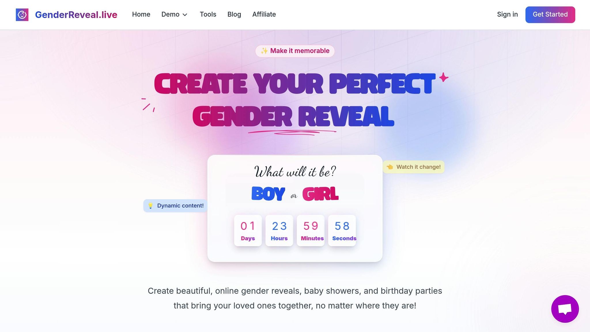 GenderReveal.live