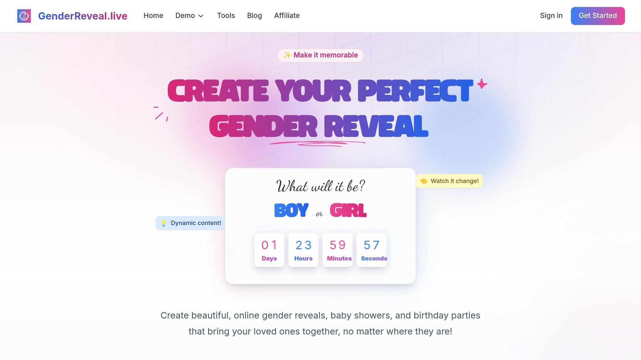 GenderReveal.live