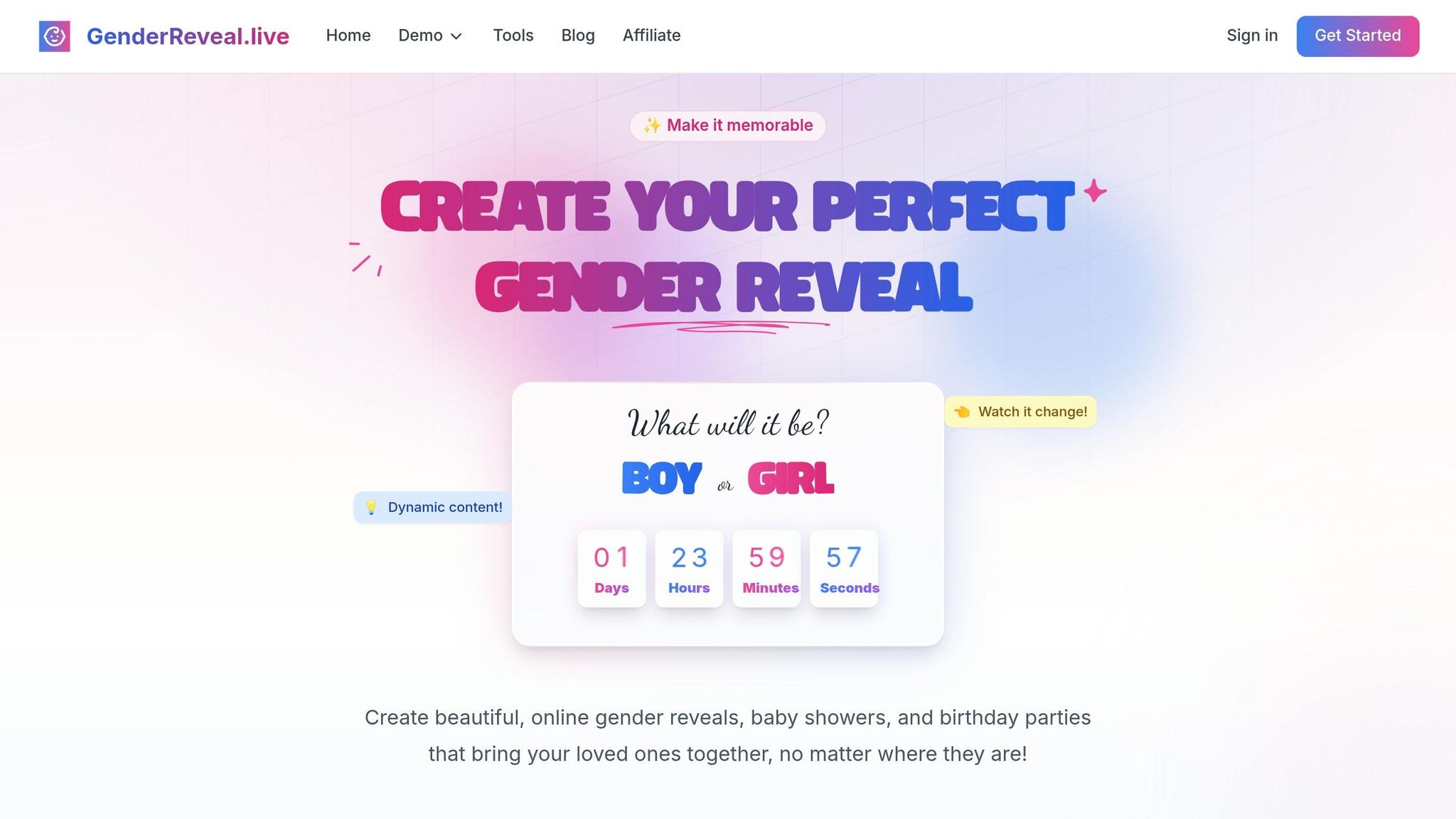 GenderReveal.live