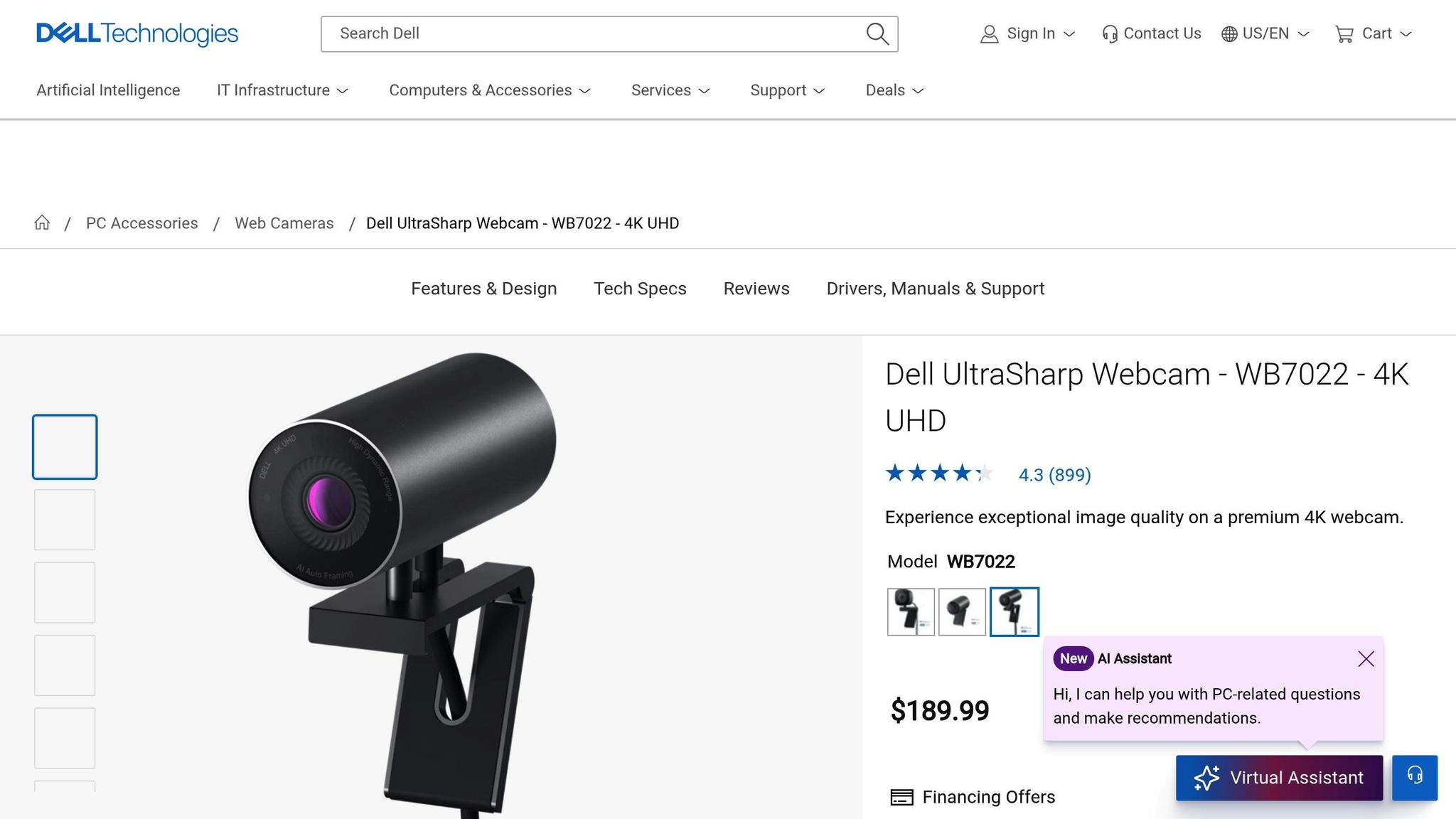 Dell UltraSharp Webcam