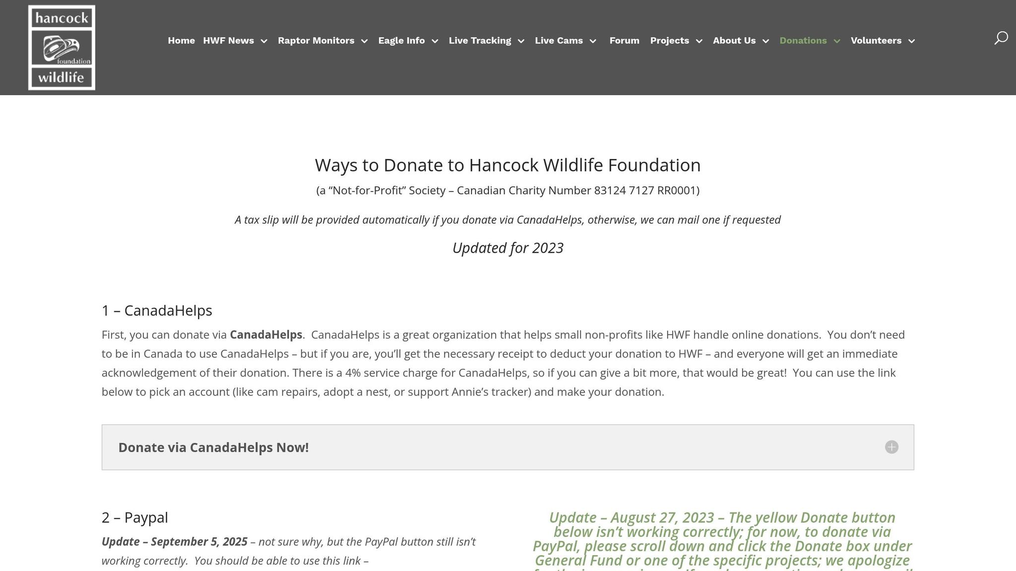 Hancock Wildlife Foundation