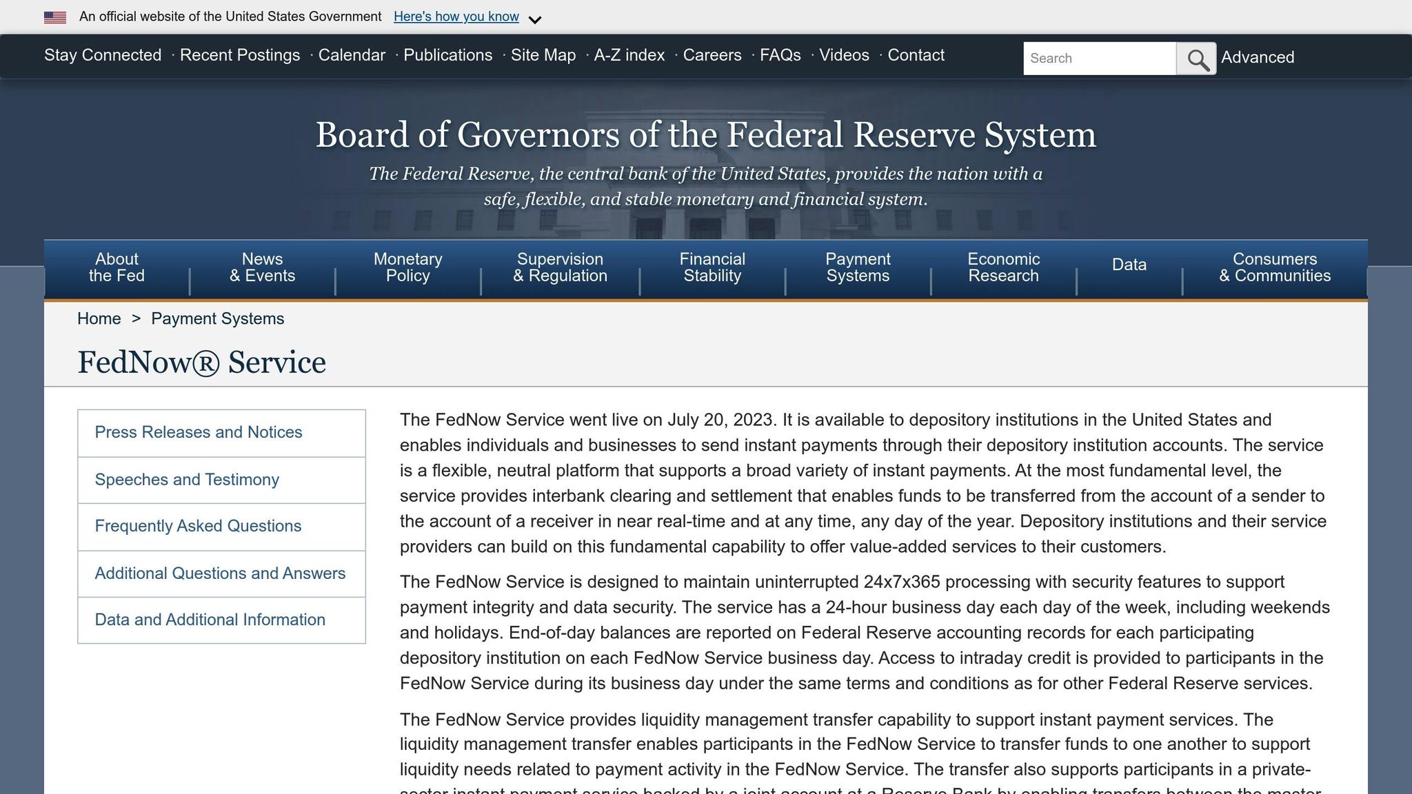 FedNow