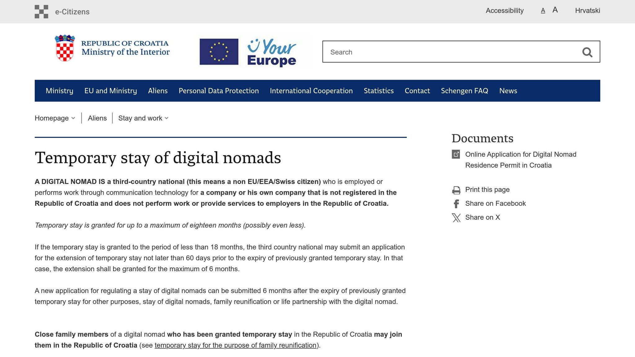 Digital nomad residency permit