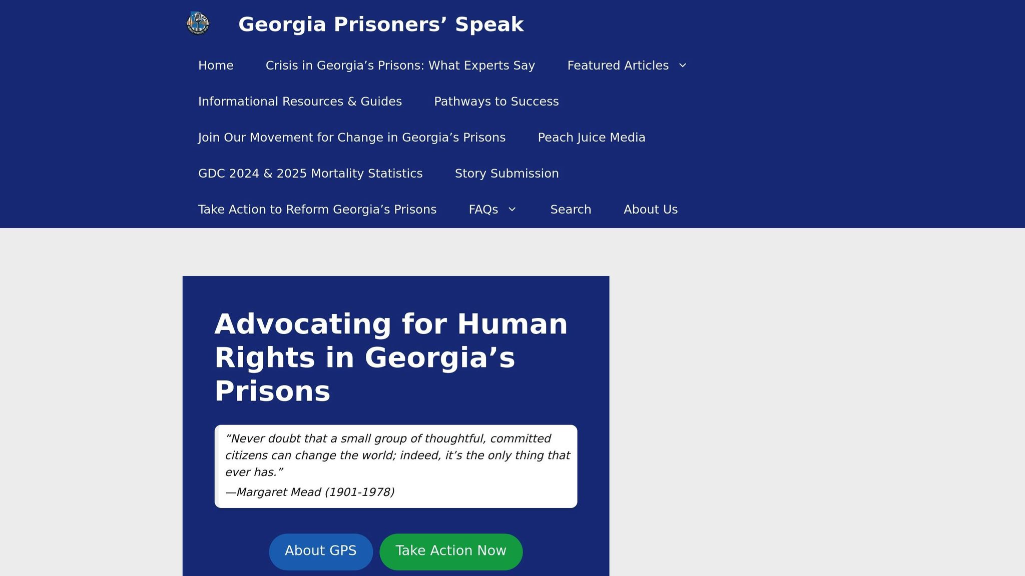 Georgia Prisoners' Speak