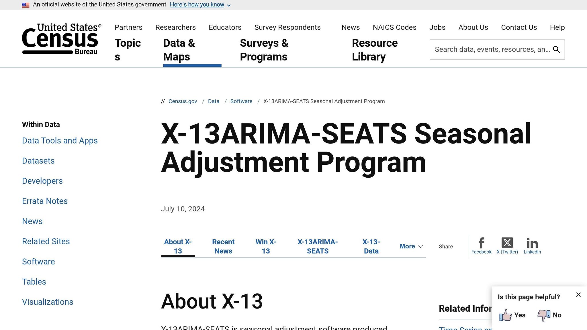 X-13ARIMA-SEATS