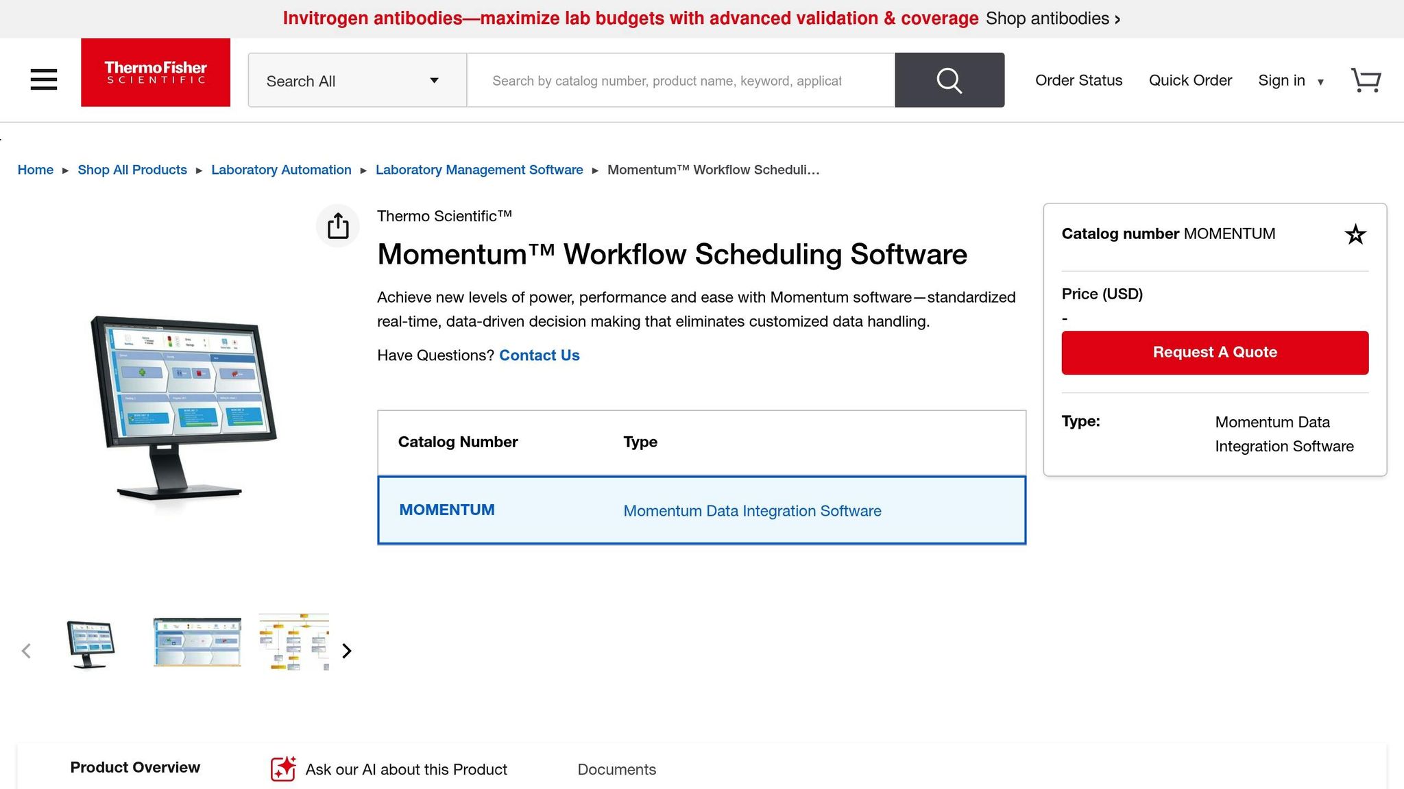 Momentum Workflow Scheduling Software
