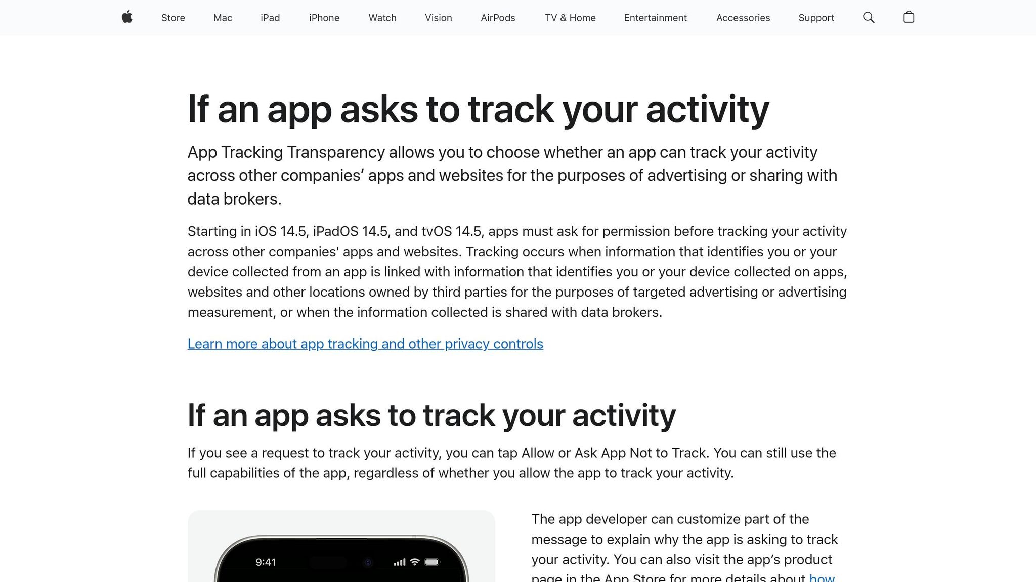 App Tracking Transparency