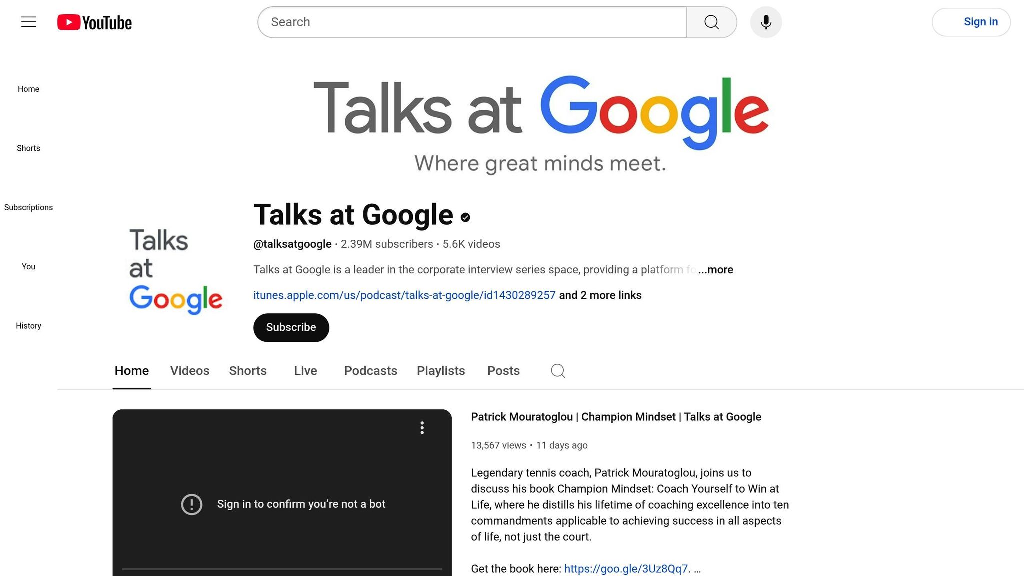 Talks at Google