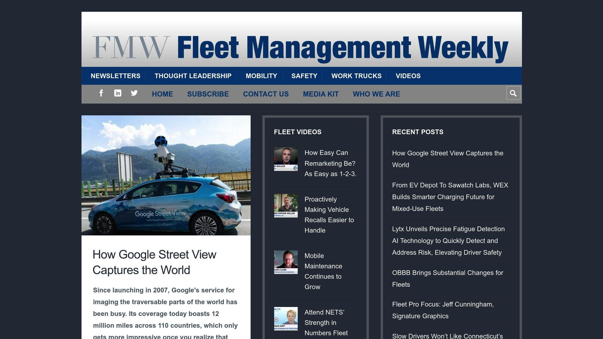 Fleet Management Weekly